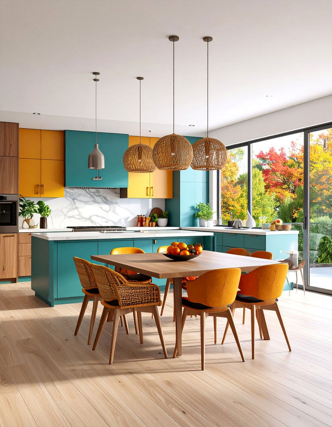 Open Concept Kitchen and Dining Flow - 25 Hawaiian Interior Design Ideas