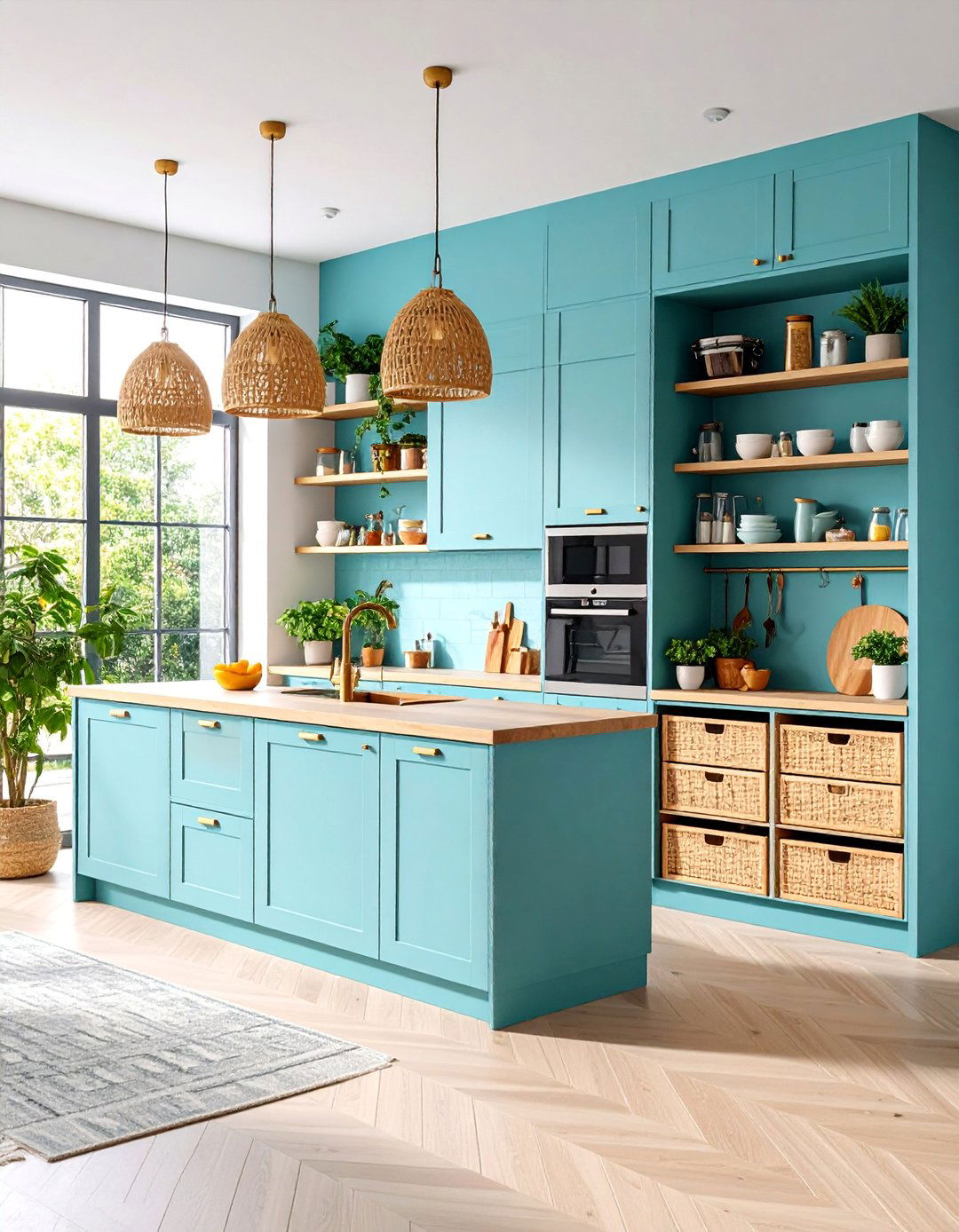 Open Concept Pantry with Kitchen Island Extension - 25 Walk in Pantry Ideas