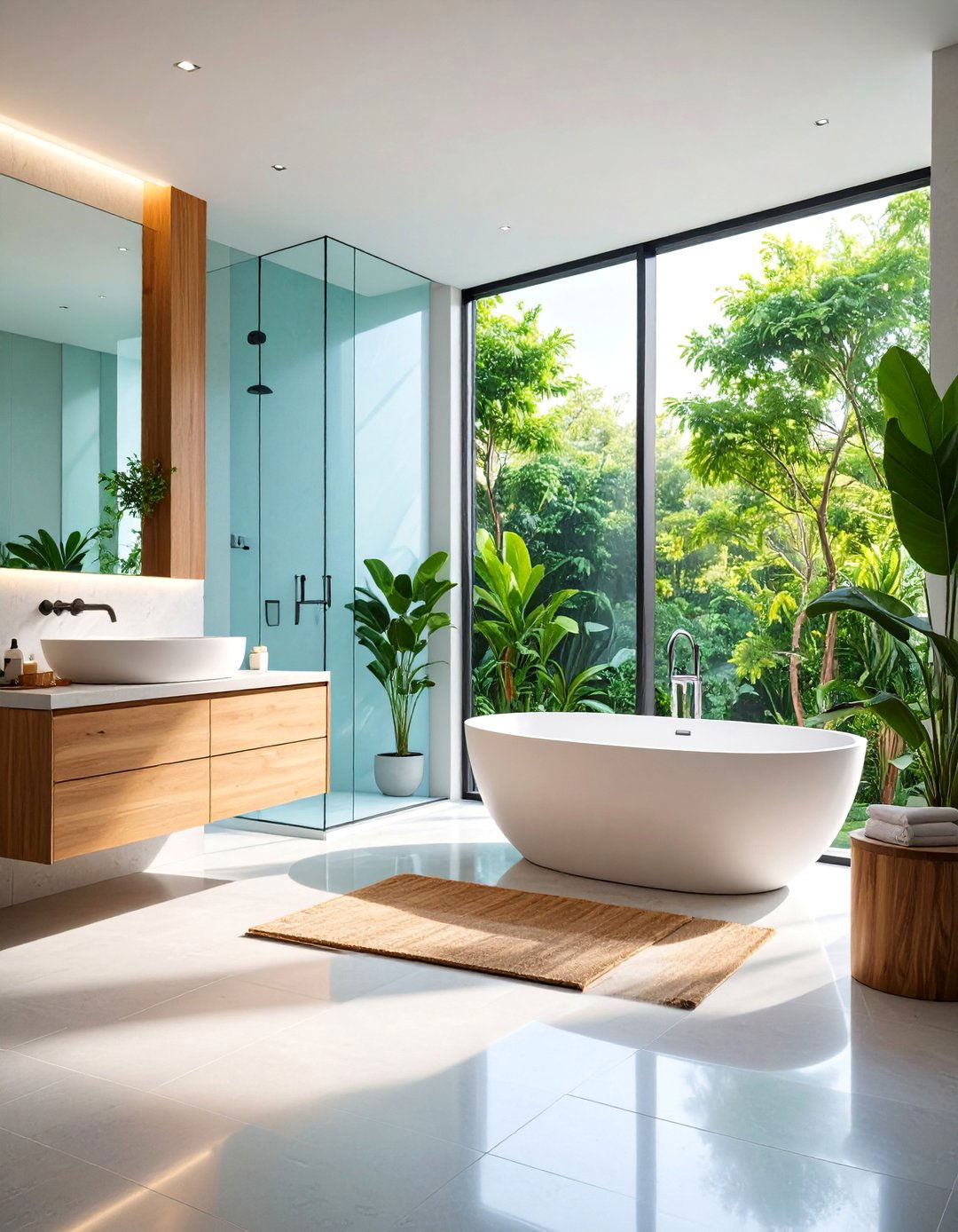 Open Concept Wet Room with Seamless Flow - 25 Wet Room Ideas