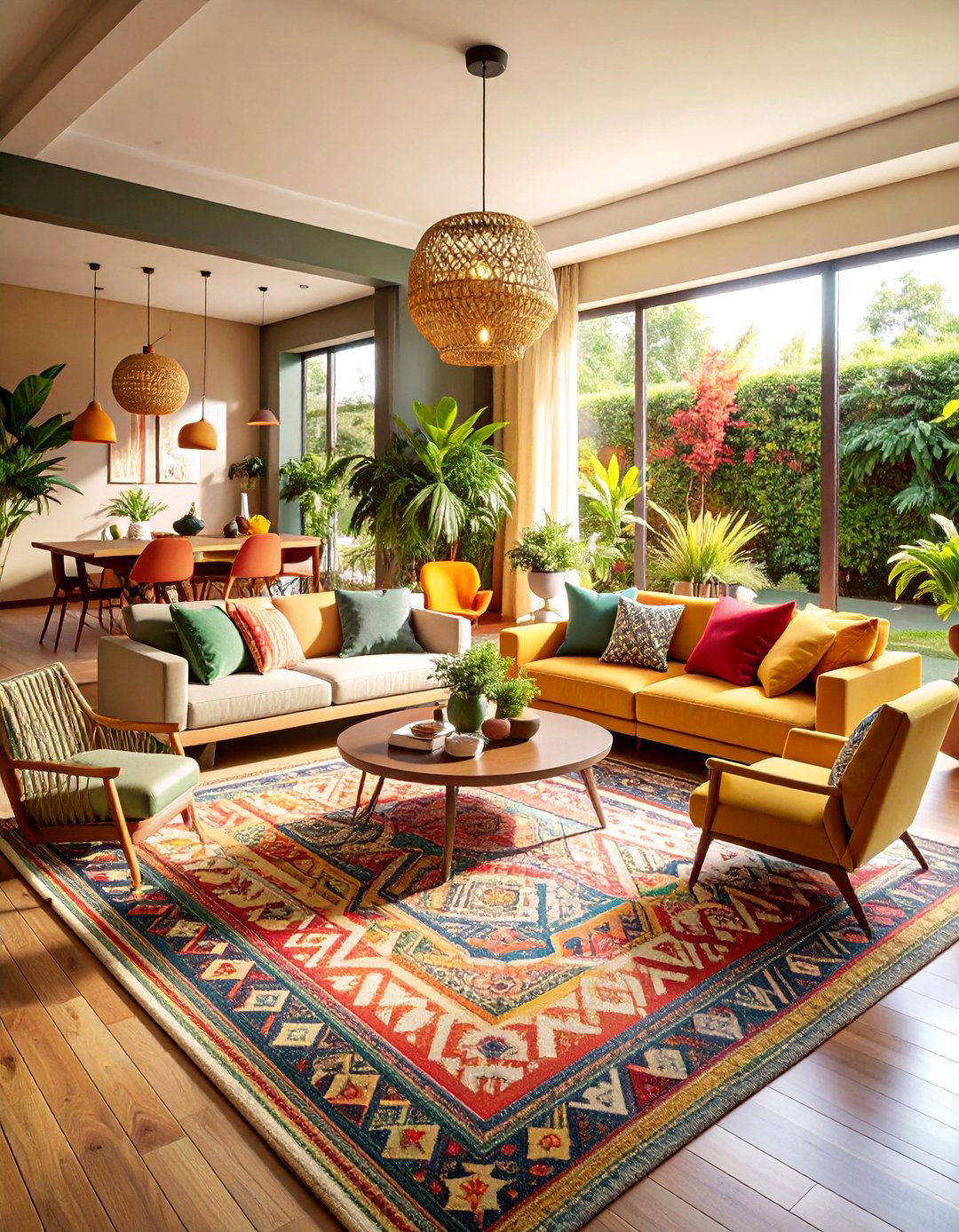 Open Floor Plan with Defined Activity Zones - 25 Bauhaus Interior Design Ideas