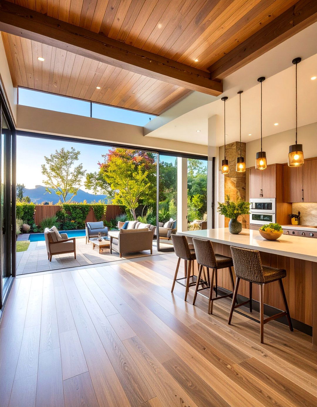Open Floor Plan with Seamless Outdoor Connection - 25 Open Floor Plan Ideas
