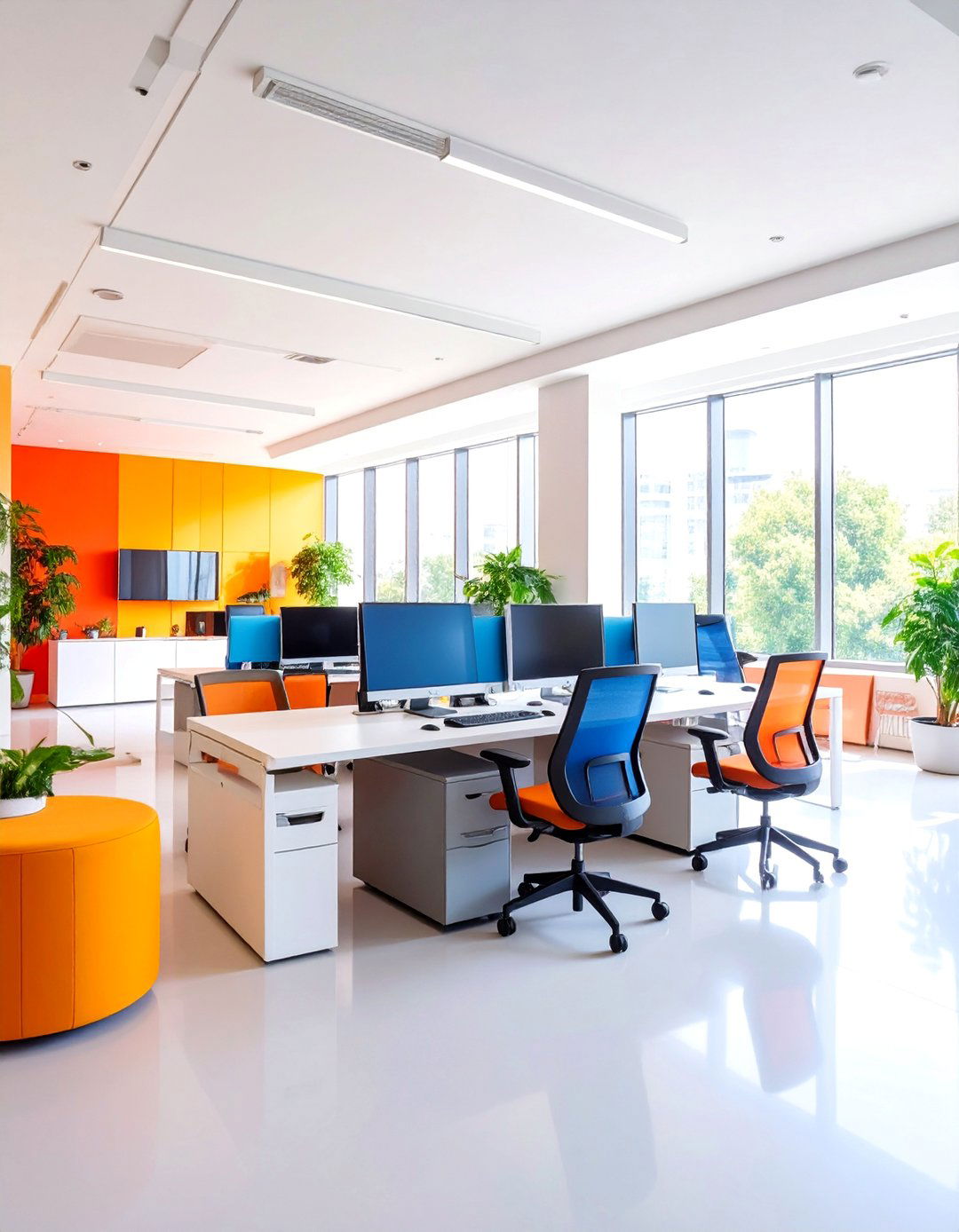 Open Plan Acoustic Solution Office - 25 Office Interior Design Ideas