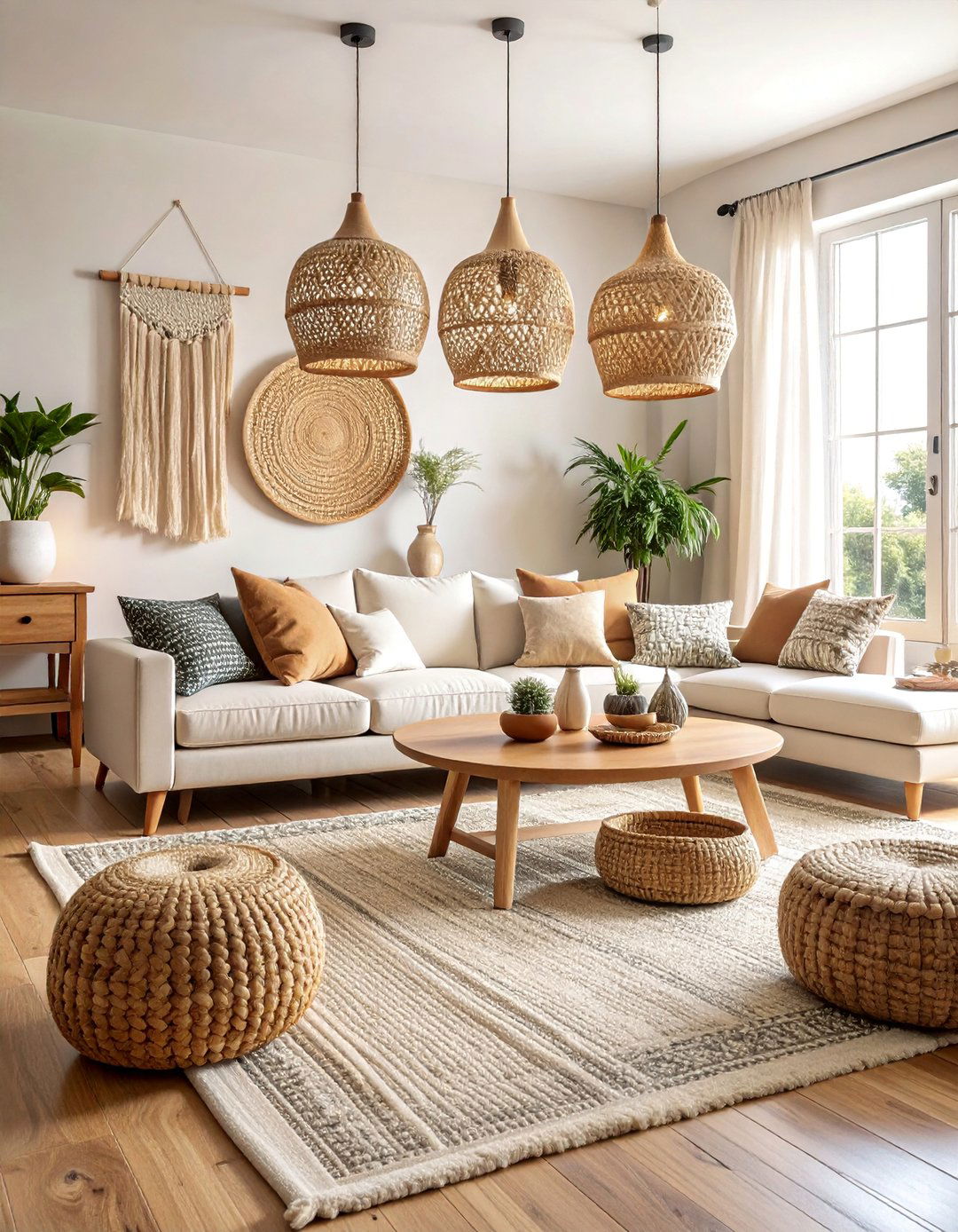 Open Plan Living with Defined Zones - 25 Boho-scandinavian Design and Decor Ideas