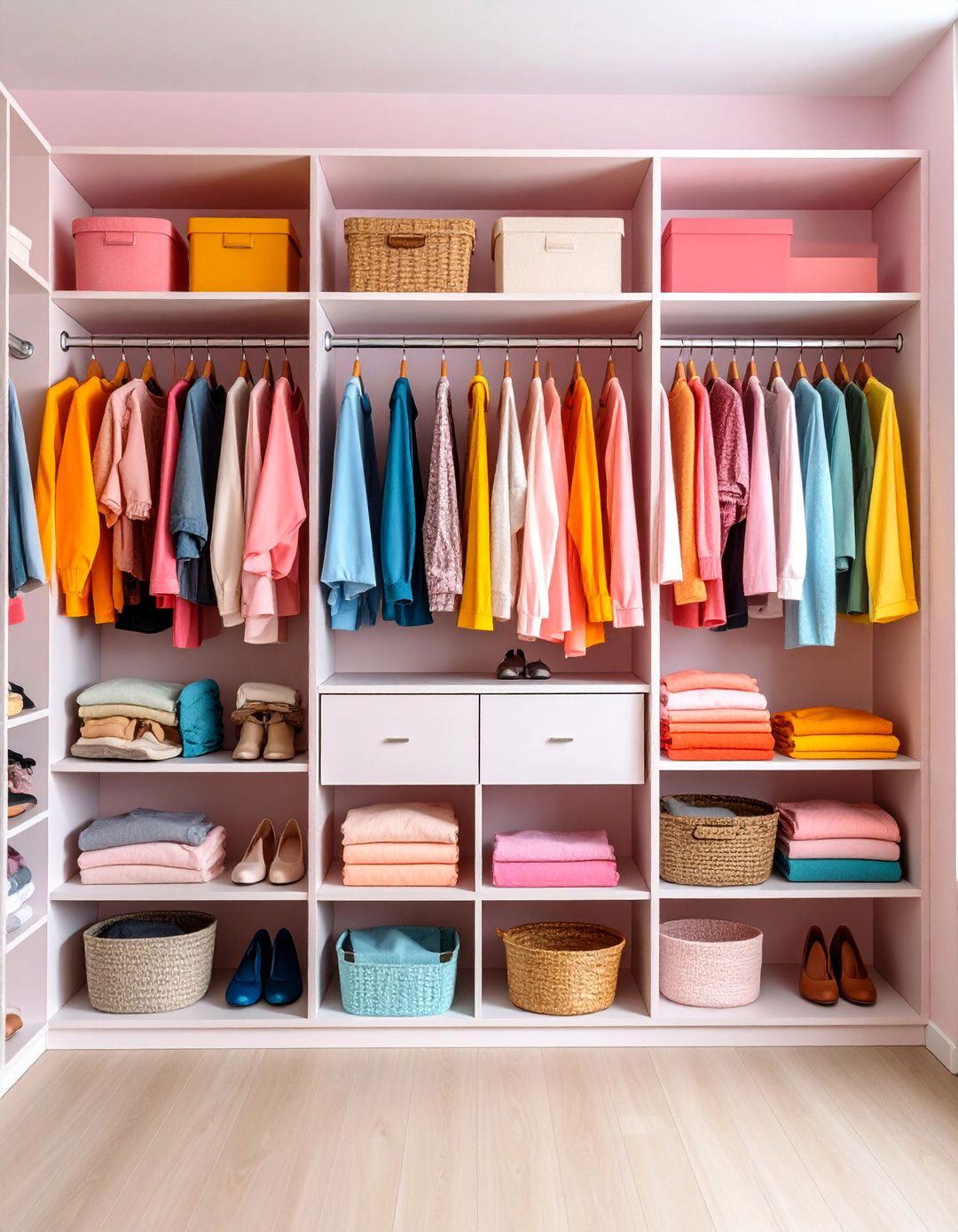 Open Shelving Display Dressing Room System - 25 Dressing Room Ideas