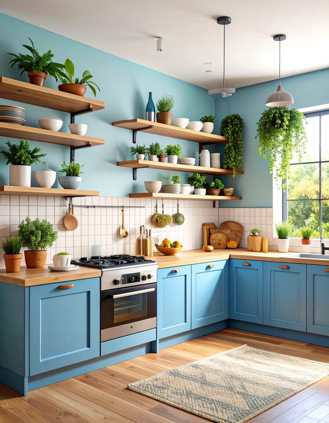 Open Shelving Kitchen with Display Storage - 25 Townhouse Kitchen Ideas