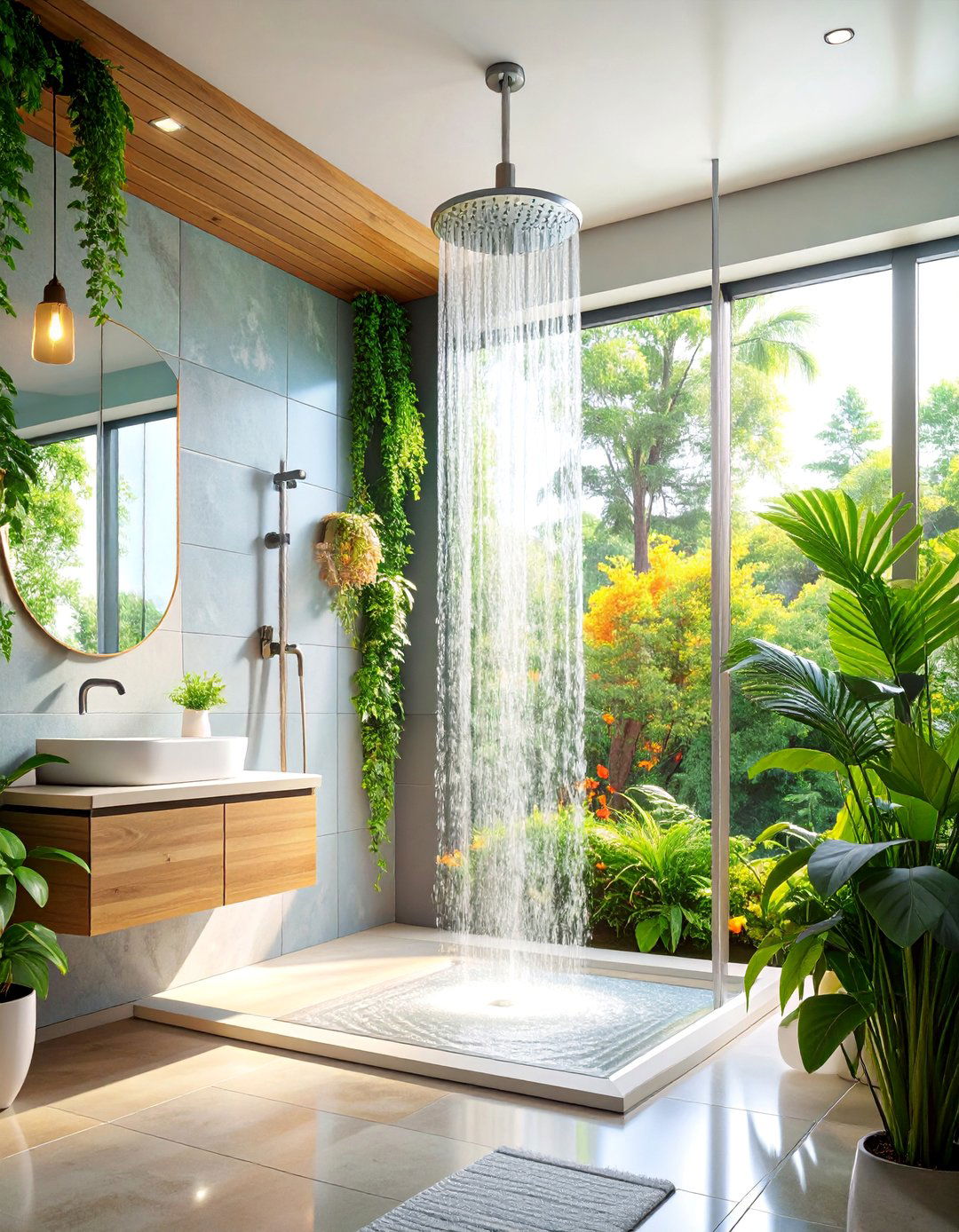 Open Shower Wet Room Design - 25 Small Master Bathroom Ideas