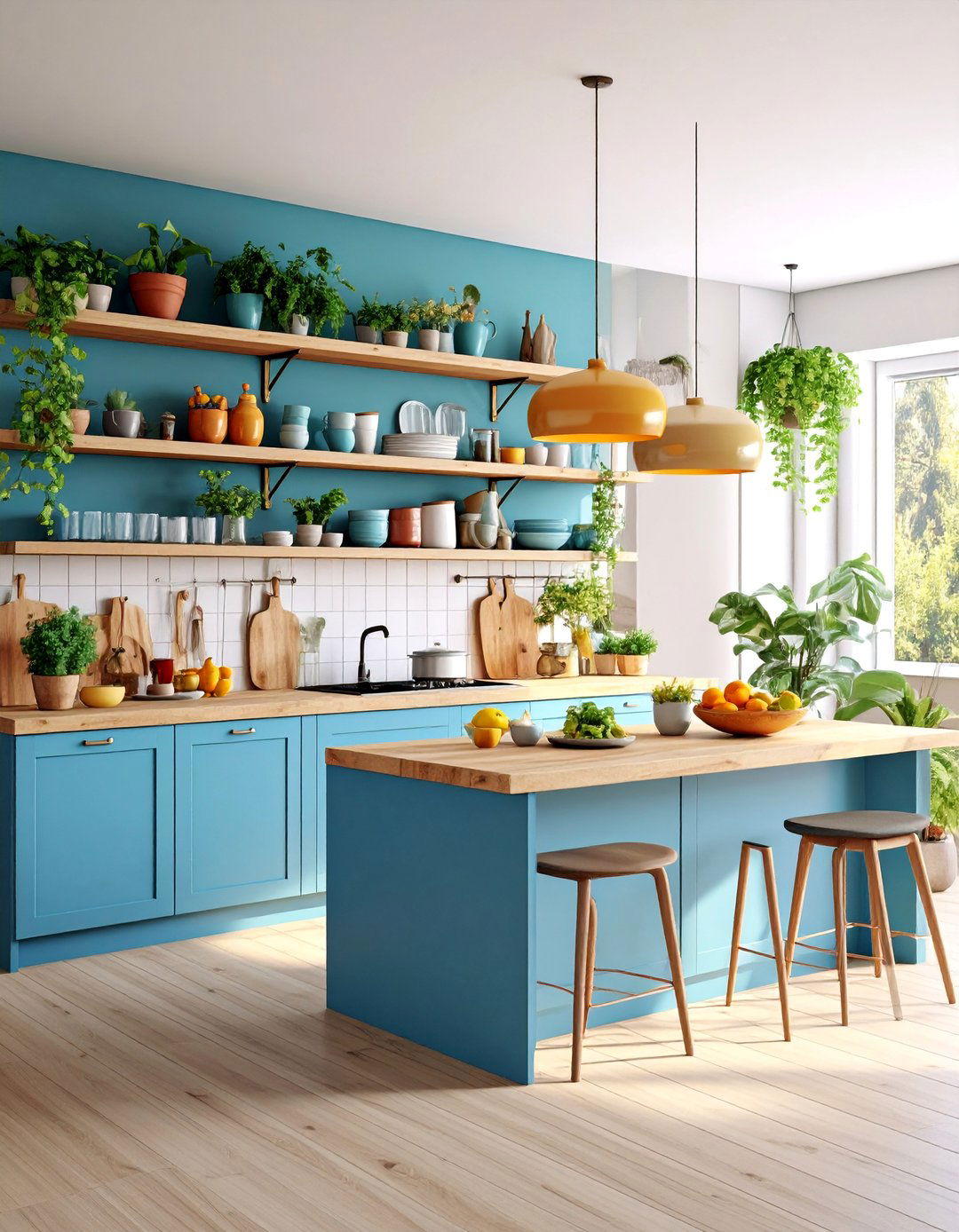 Open Wooden Shelving Display - 25 Wooden Interior Design Ideas