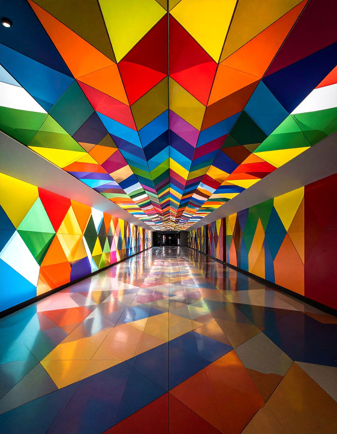 Optical Illusion Geometric Ceiling - 25 Ceiling Wallpaper Ideas