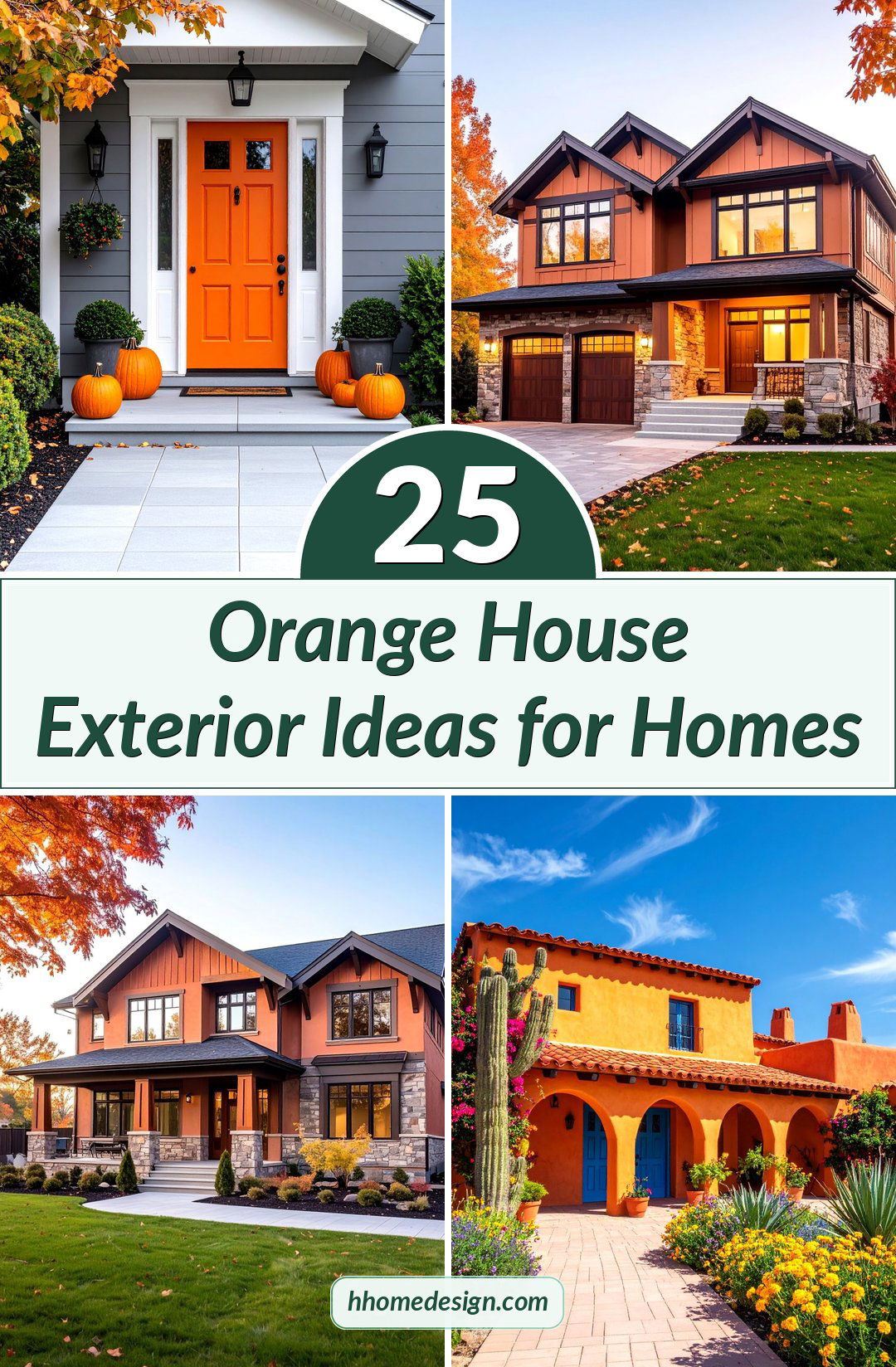 25 Orange House Exterior Ideas for Homes