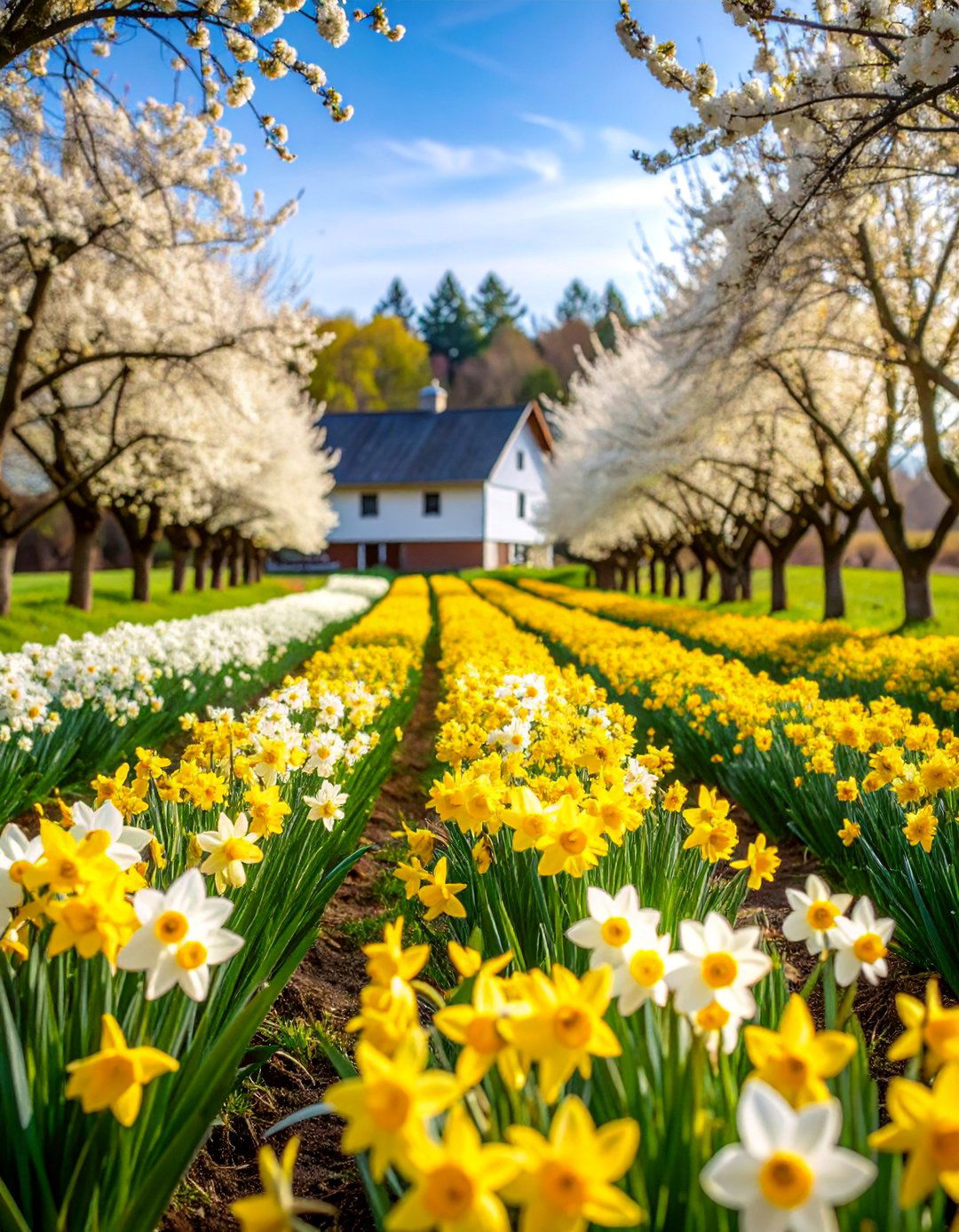 Orchard Floor Daffodil Underplanting - 25 Daffodil Garden Ideas