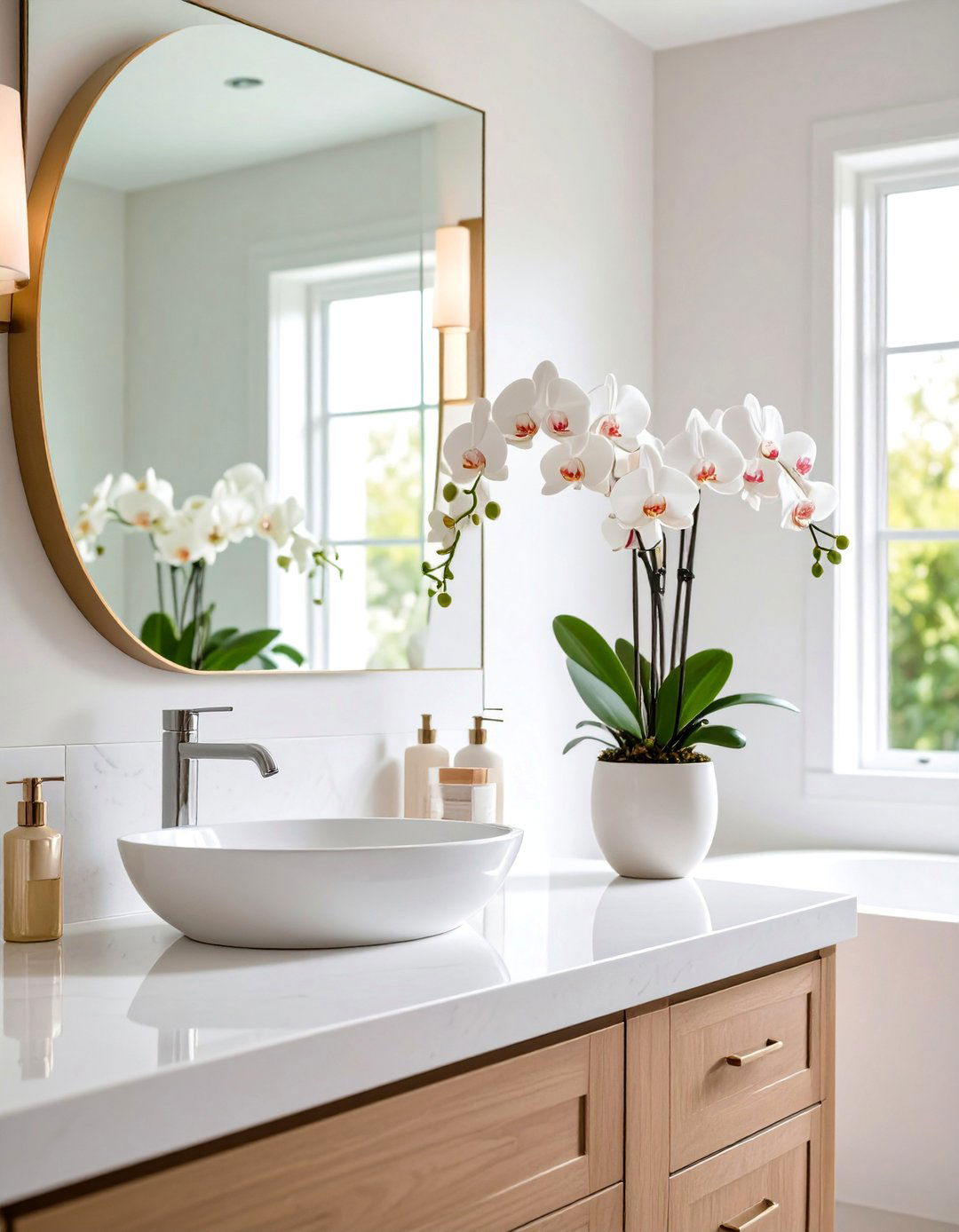 Orchid Windowsill Blooms - 25 Best Plants for Bathroom