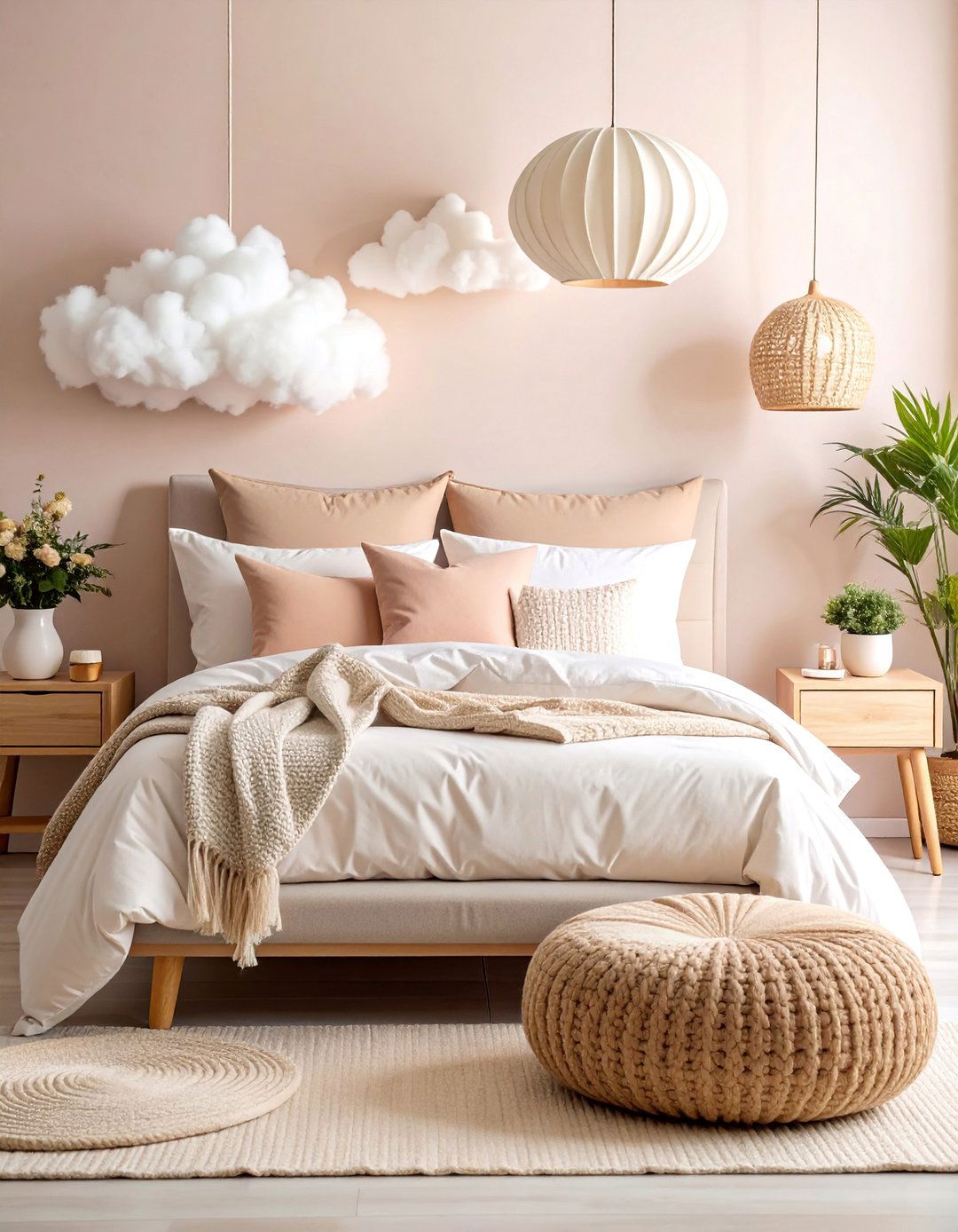 Organic Cotton Cloud Bedroom - 25 earthy bedroom ideas
