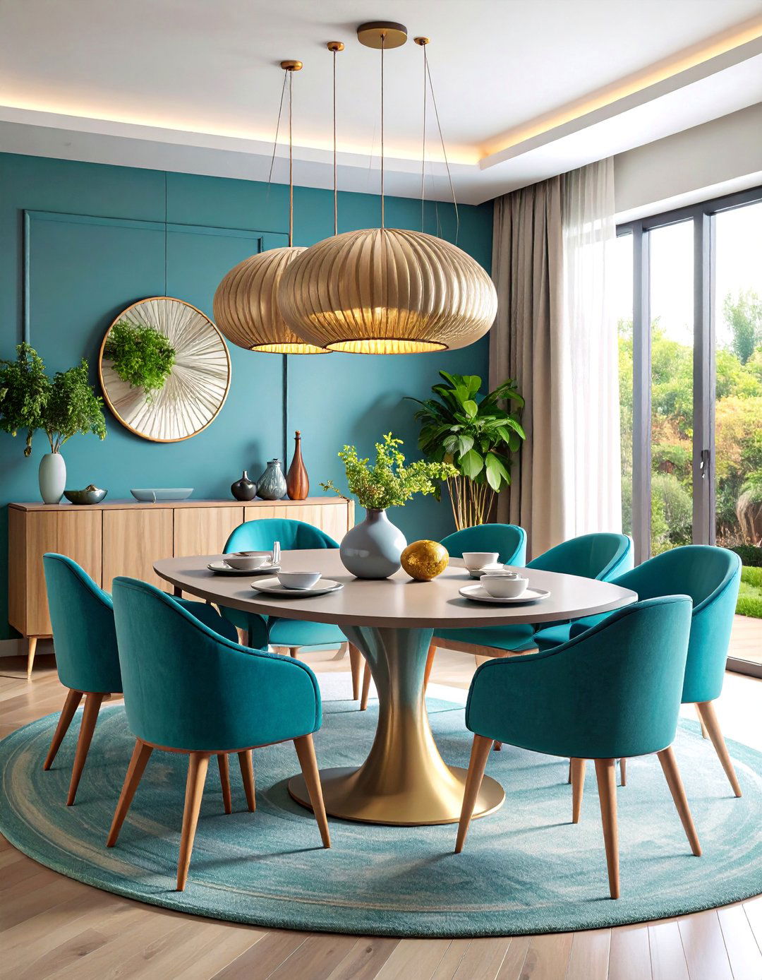 Organic Curved Furniture Dining Suite - 25 Mid-century Modern Dining Rooms