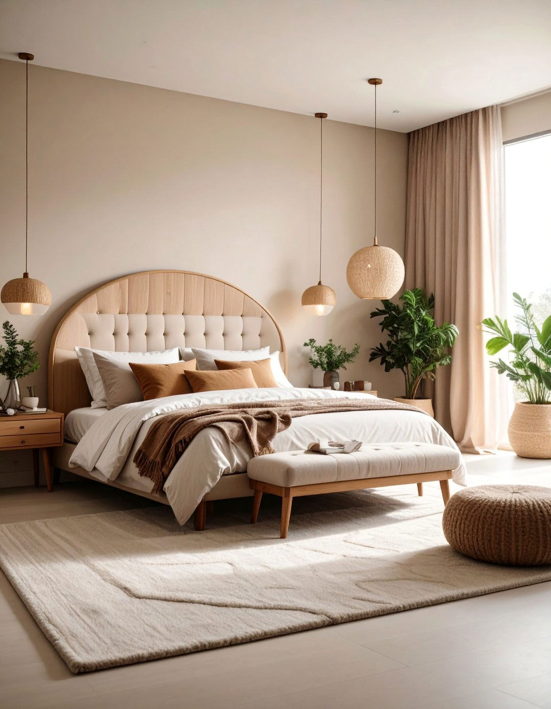 Organic Curves Soft Modernism - 25 Clean Girl Room Ideas