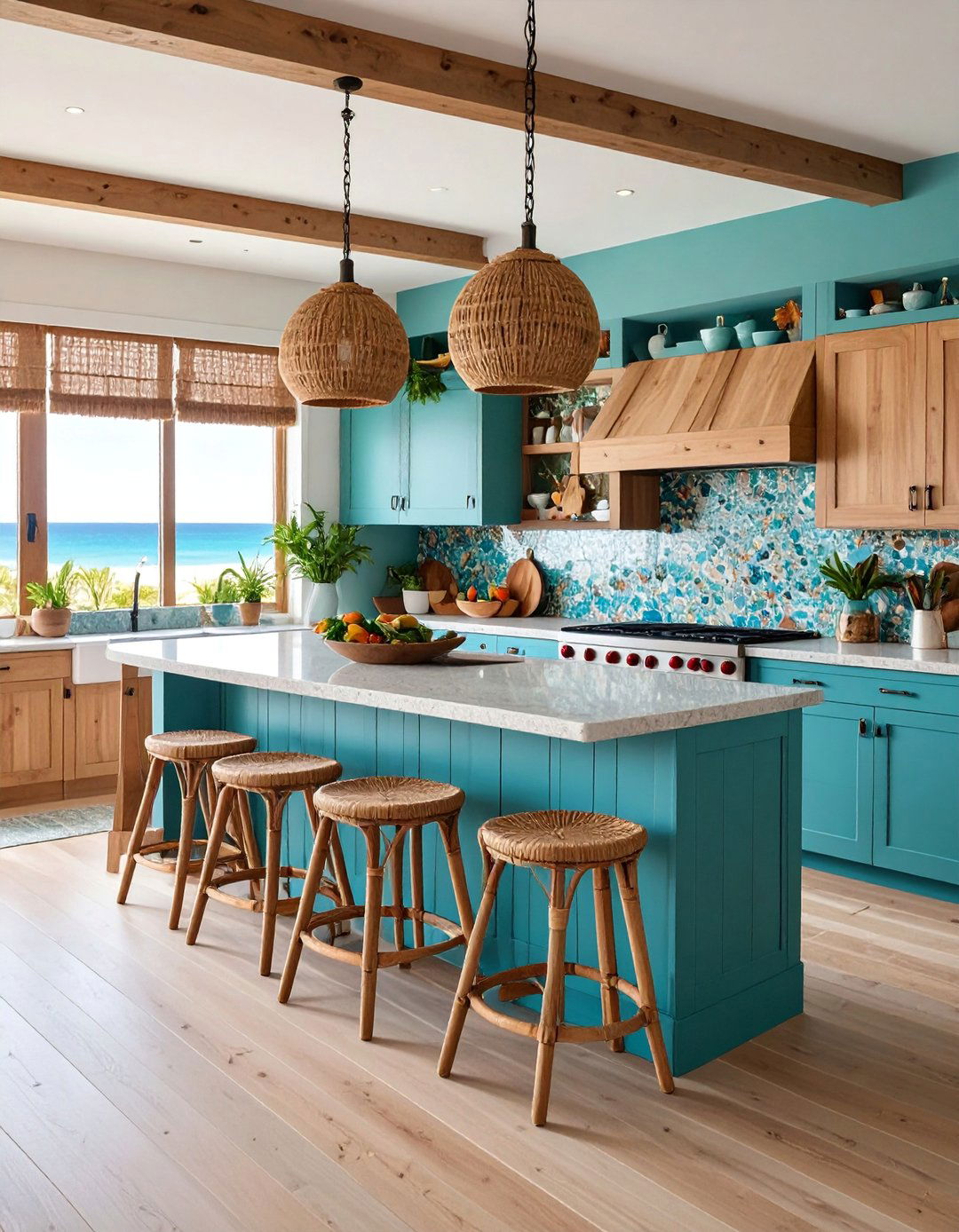 Organic Kitchen Coastal Driftwood Serenity - 25 Organic Kitchen Design Ideas