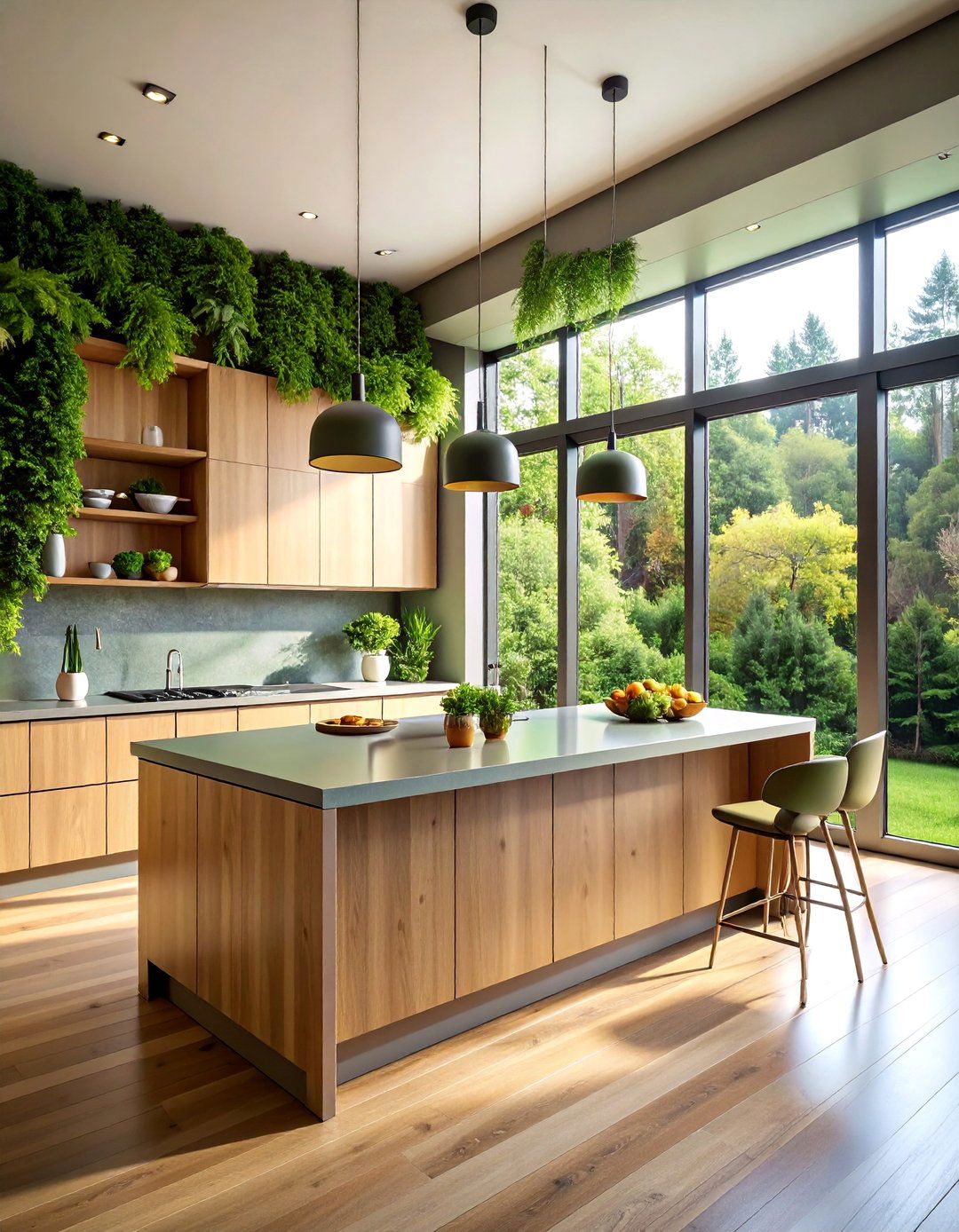 Organic Kitchen Sleek Terra and Tech Balance - 25 Organic Kitchen Design Ideas