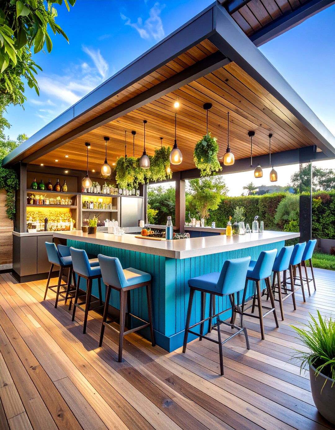 Outdoor Bar and Beverage Station - 25 Under Deck Landscaping Ideas