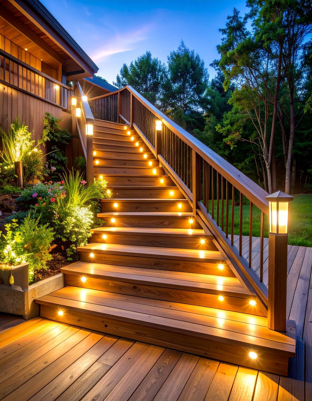 Outdoor Deck Step Lighting for Safety and Style - 25 Recessed Lighting Ideas