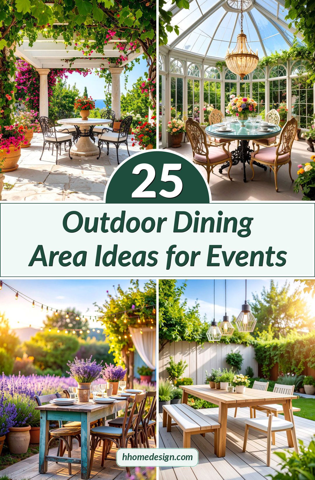 25 Outdoor Dining Area Ideas for Events
