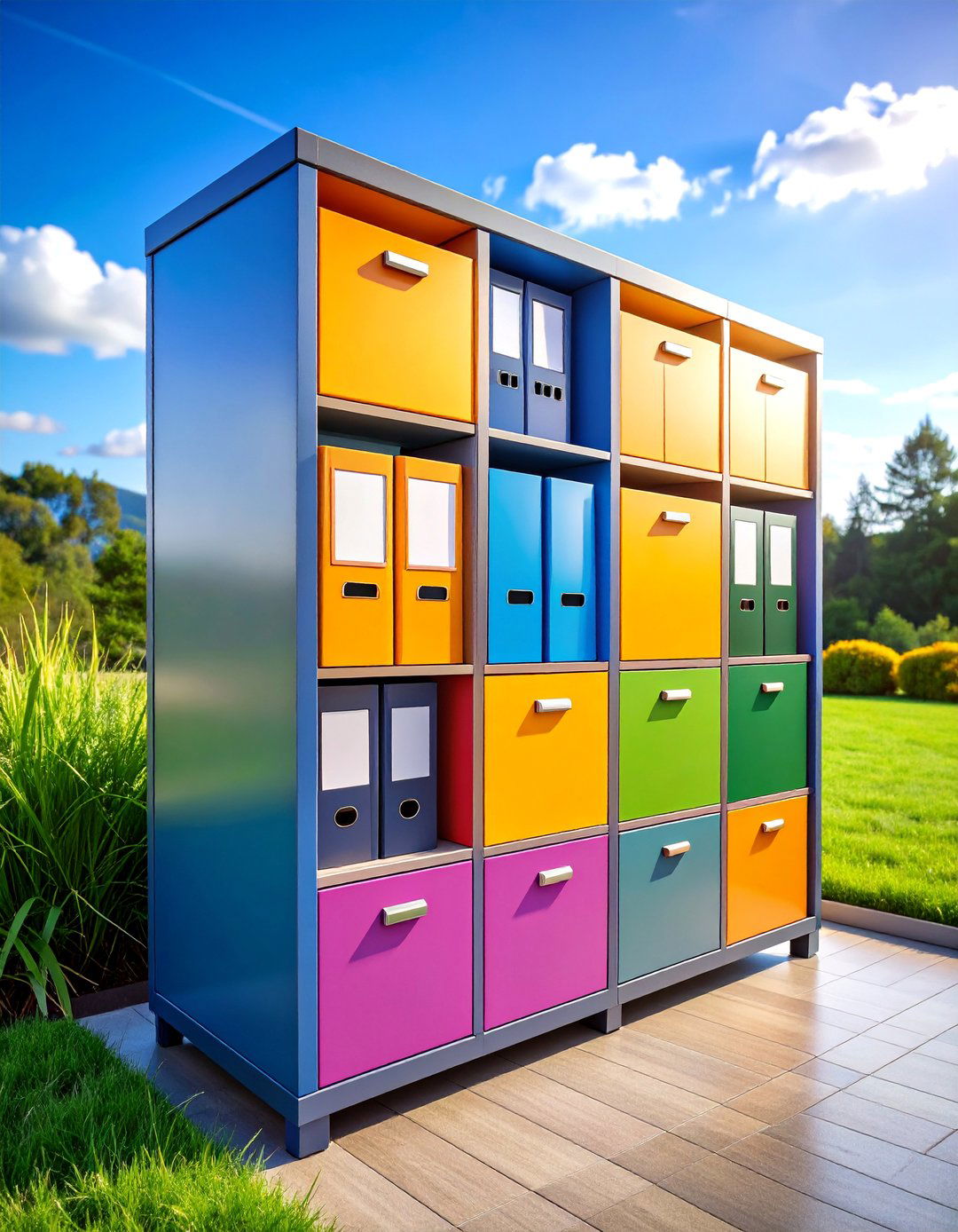 Outdoor File Cabinet with Weatherproof Sealing - 25 Outdoor Storage Ideas