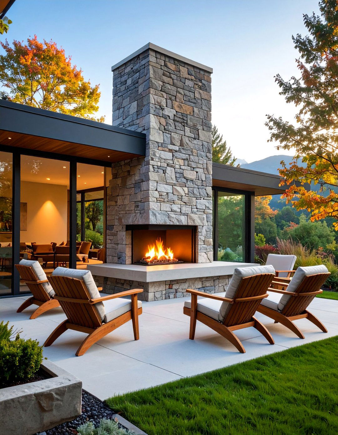Outdoor Fireplace Mid Century Modern Exterior - 25 Mid-Century Modern Exterior Home Ideas