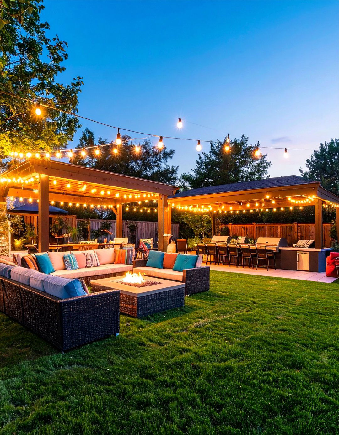 Outdoor Football Patio with Weatherproof Entertainment Setup - 25 Football Room Decor Ideas