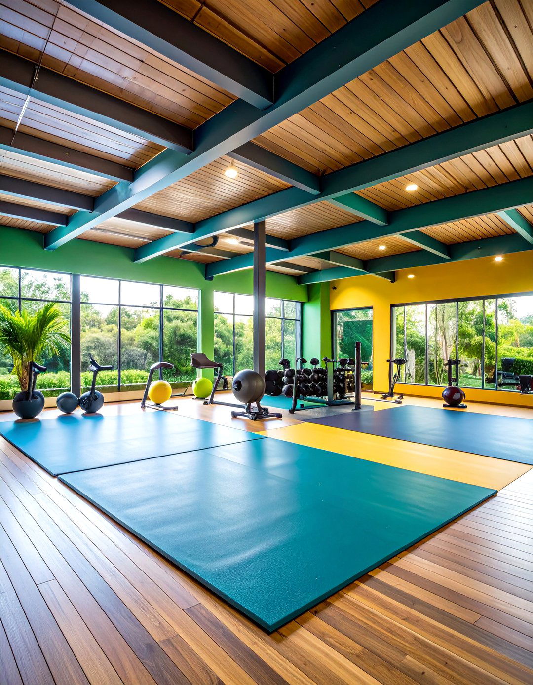 Outdoor Gym and Fitness Area - 25 Under Deck Landscaping Ideas