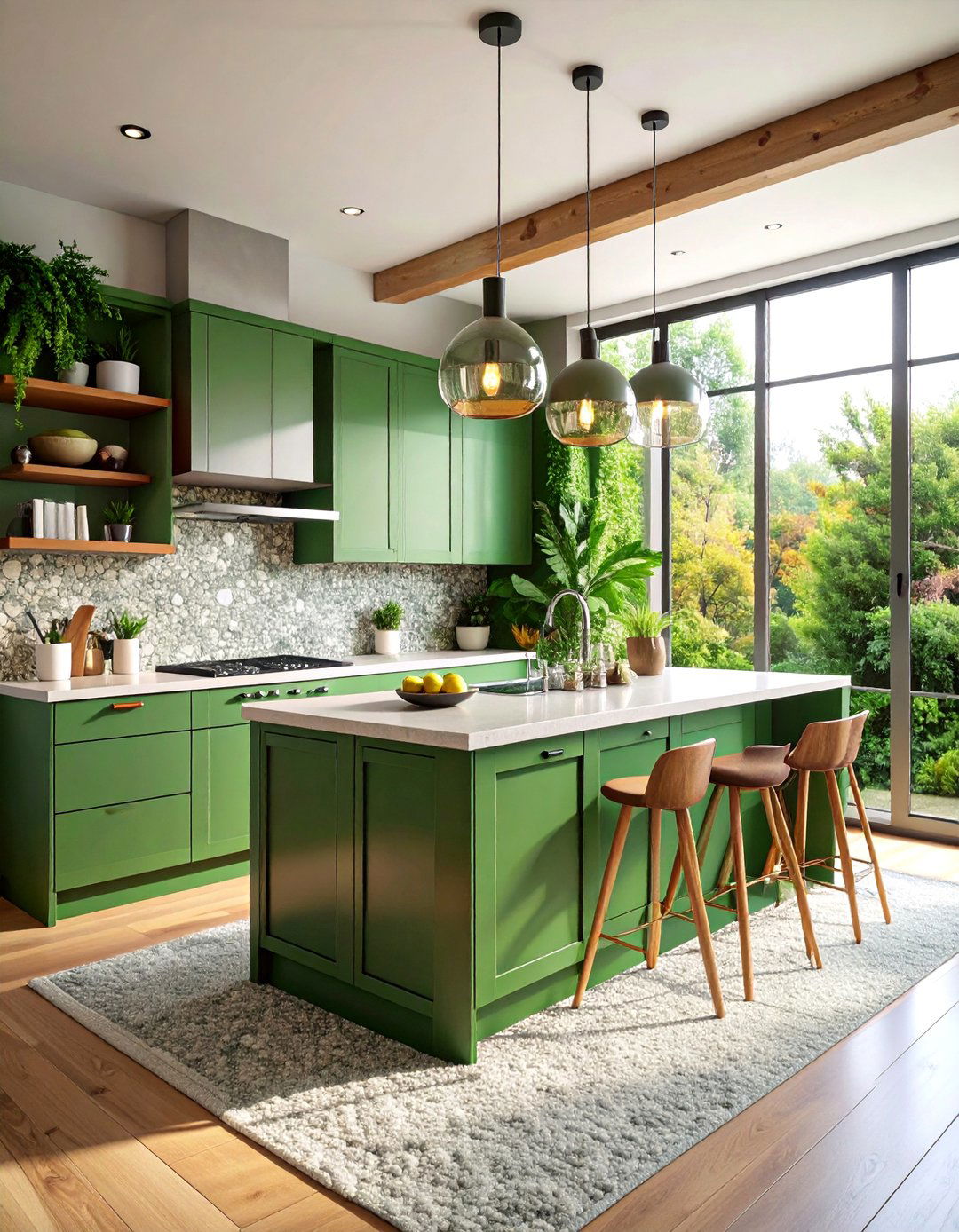 Outdoor Inspired Indoor L Shaped Kitchen - 25 l shaped kitchen ideas