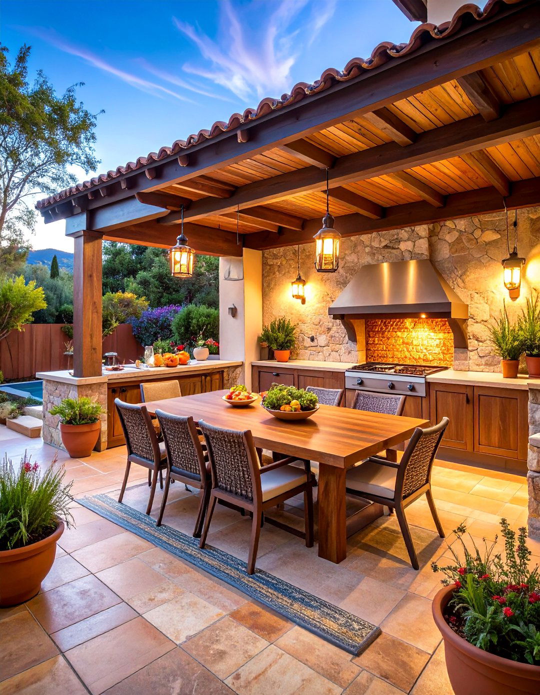 Outdoor Kitchen Integration Porch - 25 spanish style front porch ideas