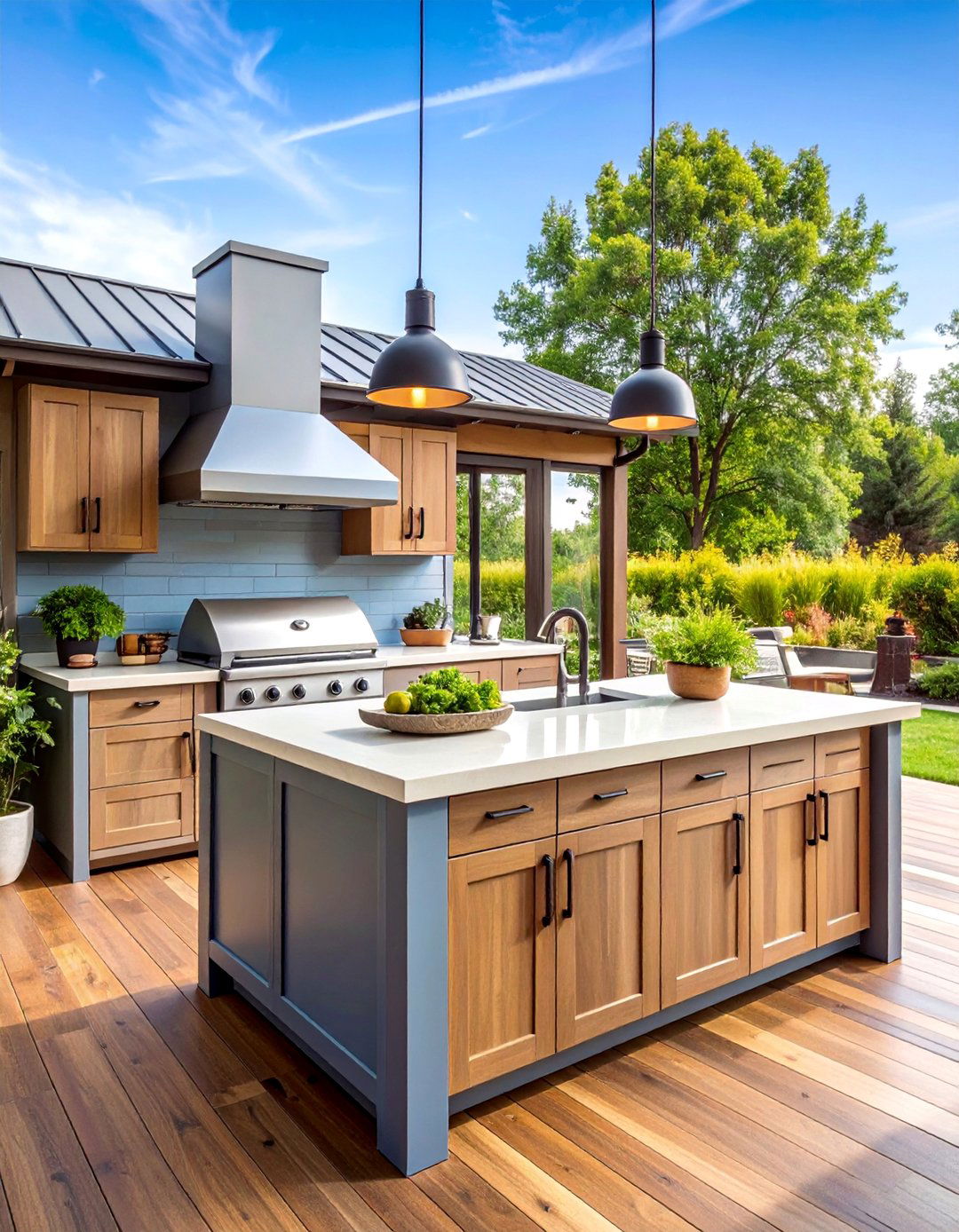Outdoor Kitchen Island with Full Appliances - 25 Bbq Island Ideas