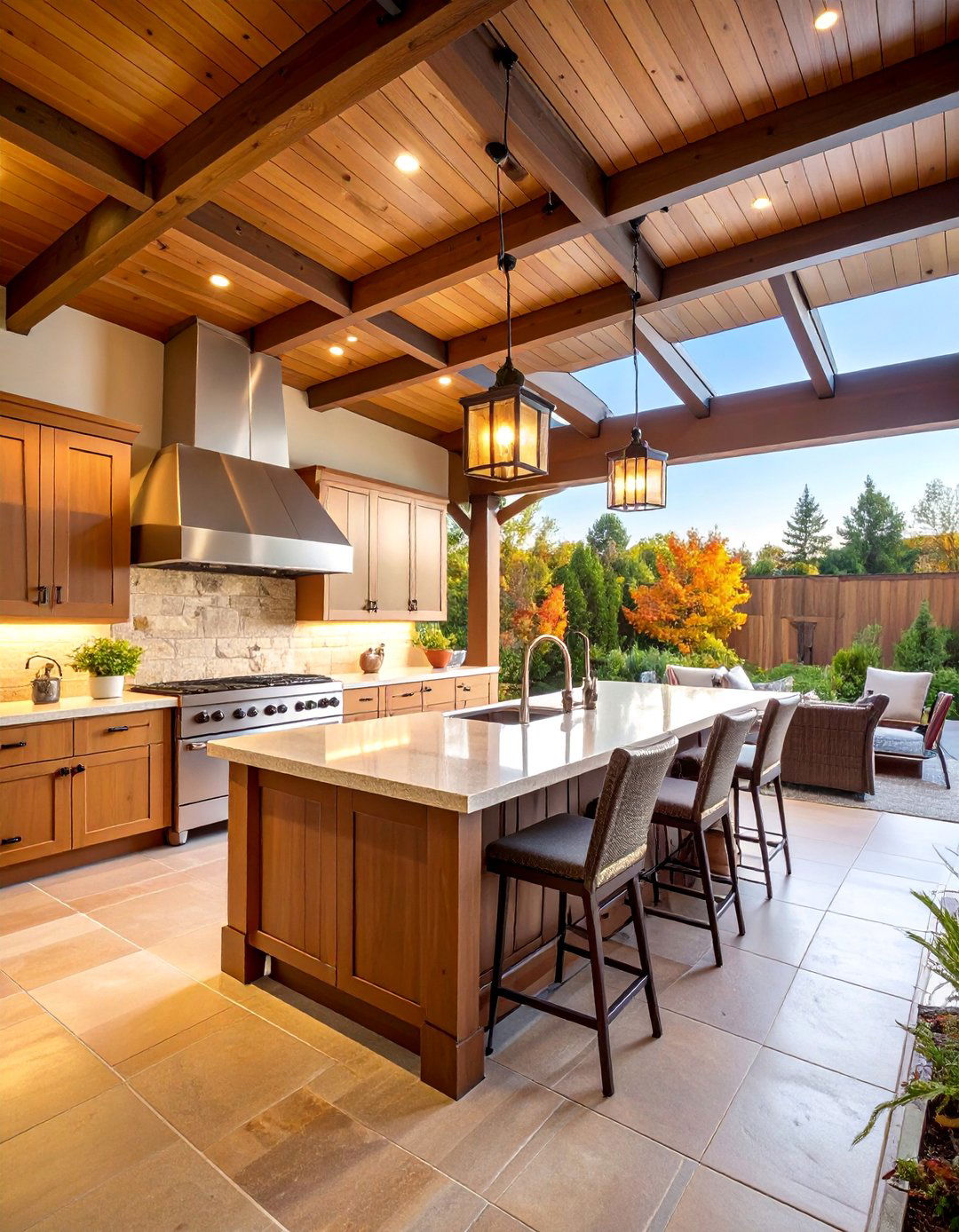 Outdoor Kitchen Pavilion - 25 Covered Patio Ideas
