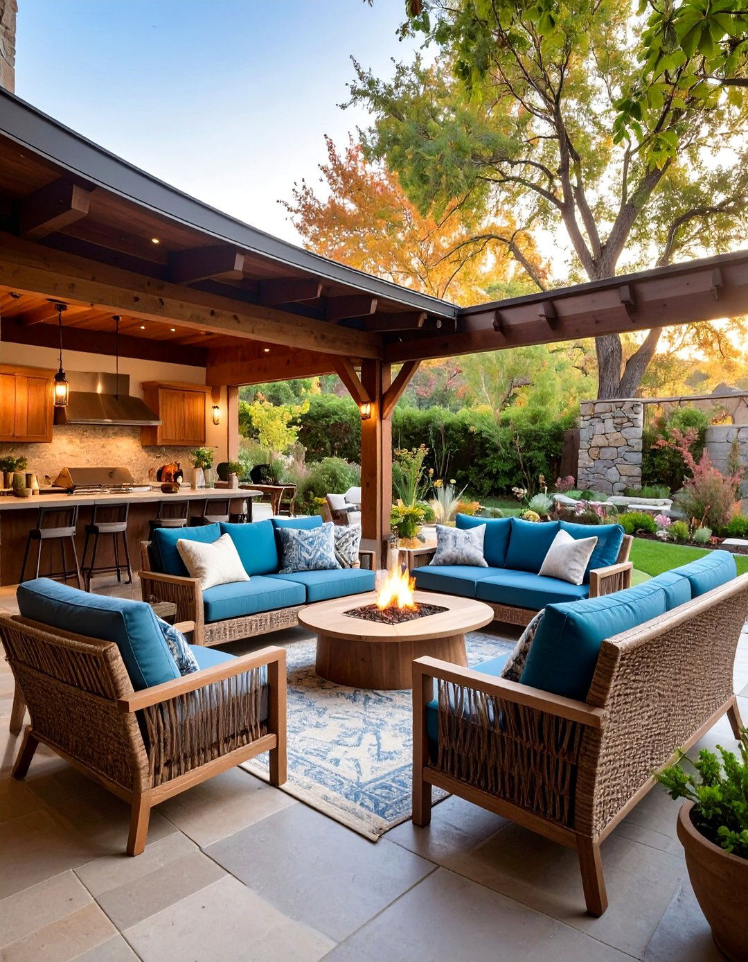 Outdoor Patio Man Cave with Weather Protection - 25 Man Cave Design Ideas