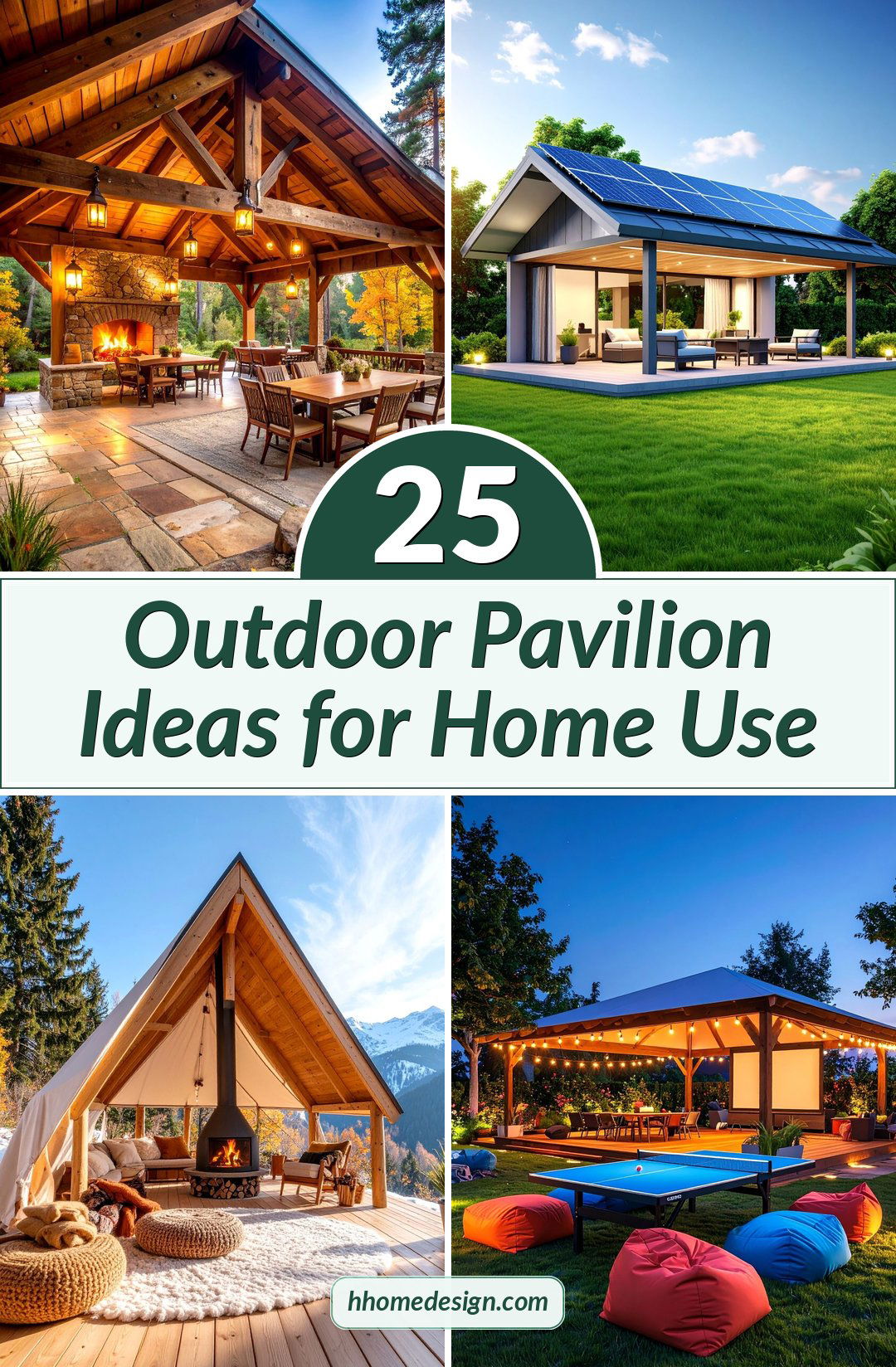 25 Outdoor Pavilion Ideas for Home Use