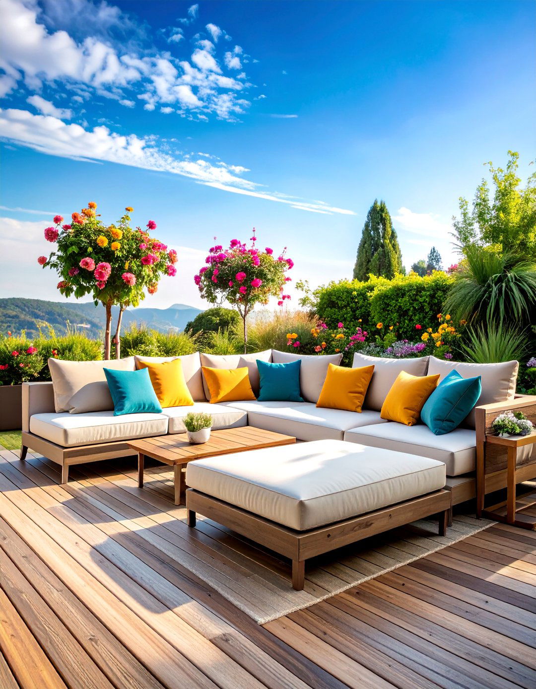 Outdoor Sectional with Chaise Lounges - 25 Deck Seating Ideas