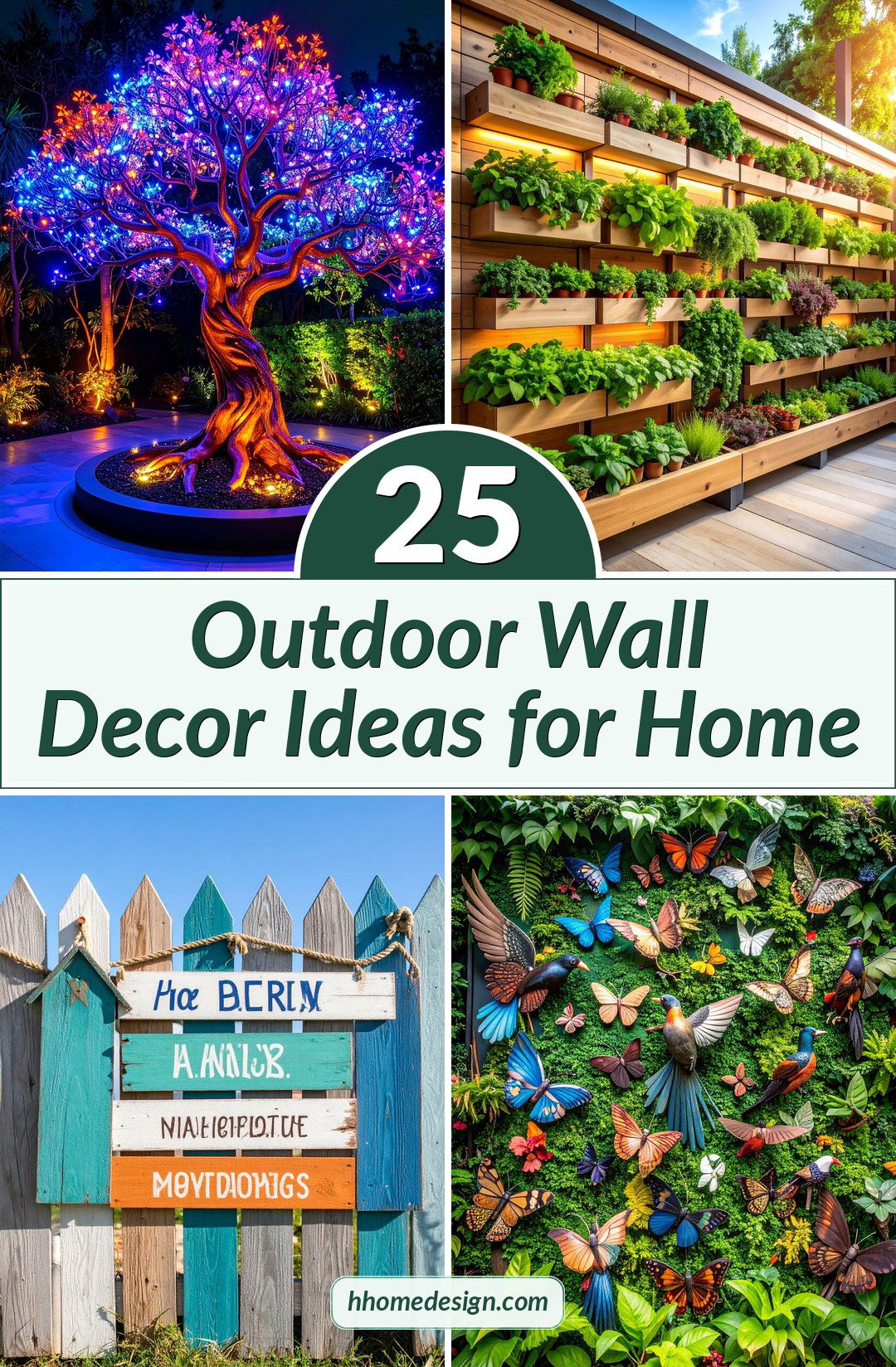 25 Outdoor Wall Decor Ideas for Home