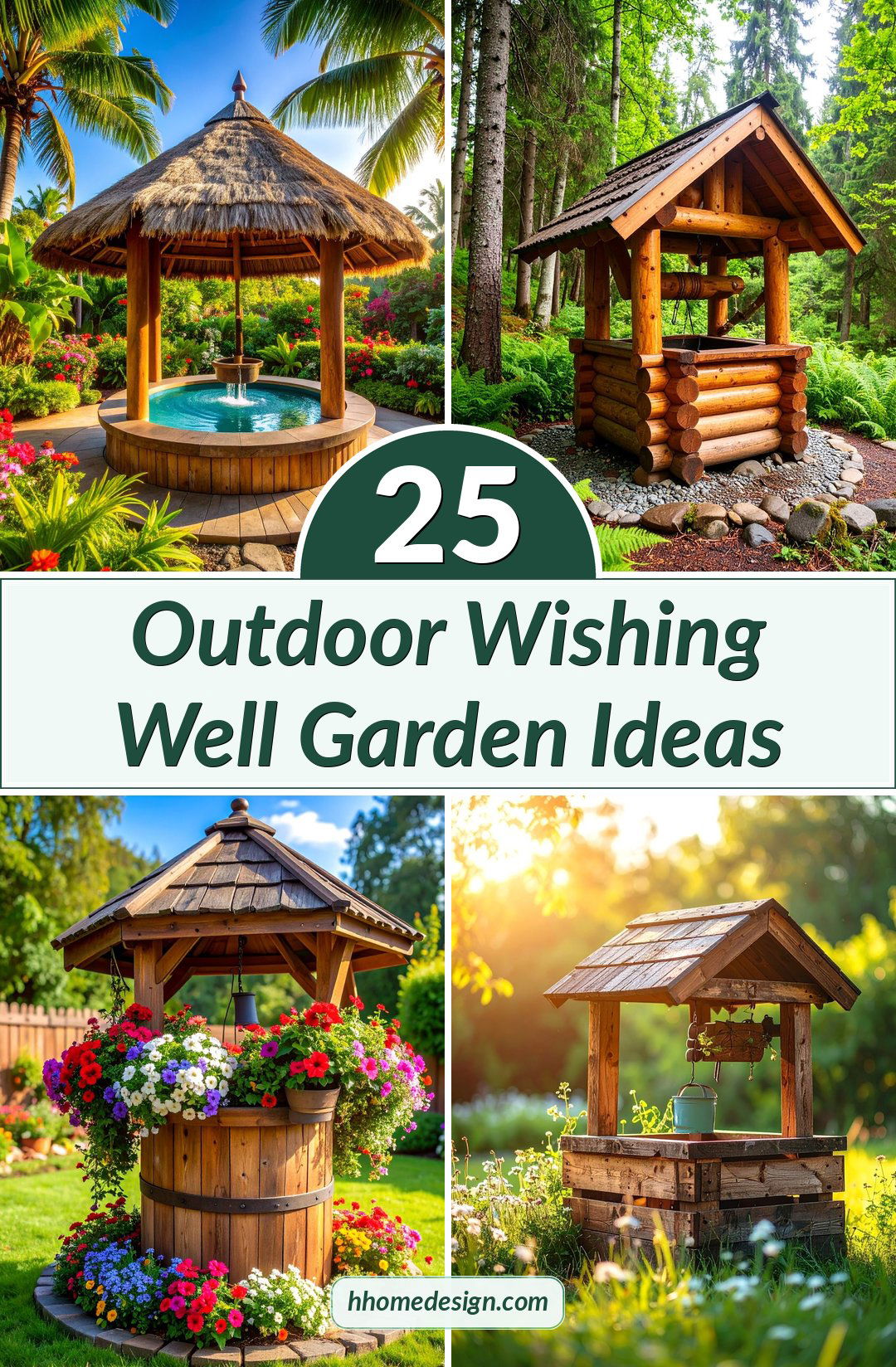 25 Outdoor Wishing Well Garden Ideas
