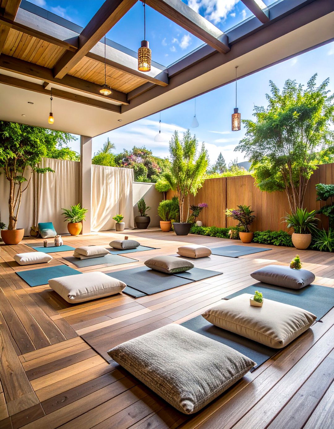 Outdoor Yoga and Wellness Retreat - 25 Backyard Decor Ideas