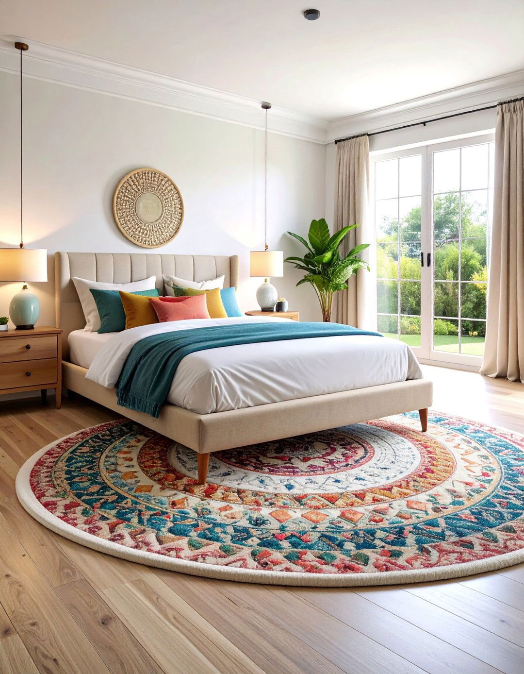Oval Bedroom Rug for Unique Shape Variety - 25 bedroom rug ideas