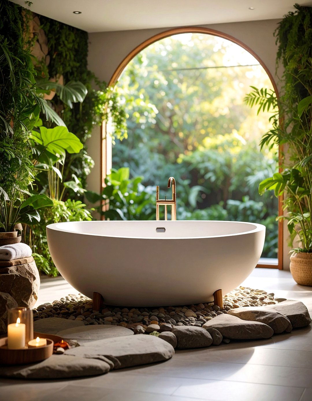 Oval Drop In Tub for Spa Like Relaxation - 25 Drop in Tub Ideas