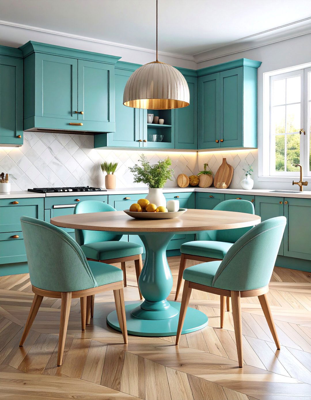Oval Pedestal Table with Graceful Curves - 25 Small Kitchen Table Ideas