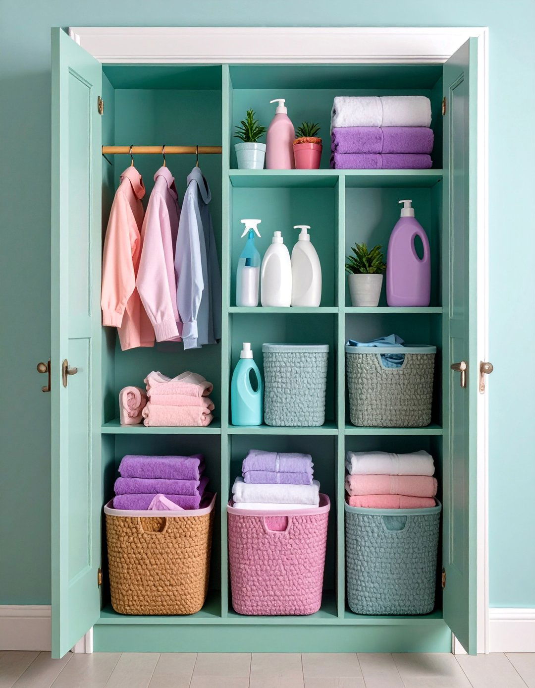 Over Door Hanging Organizer - 25 Laundry Detergent Storage Ideas