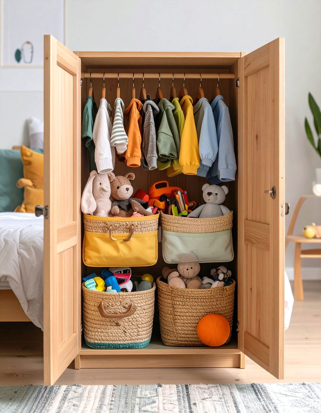 Over Door Shoe Organizer for Small Toys - 25 Toy Storage Ideas