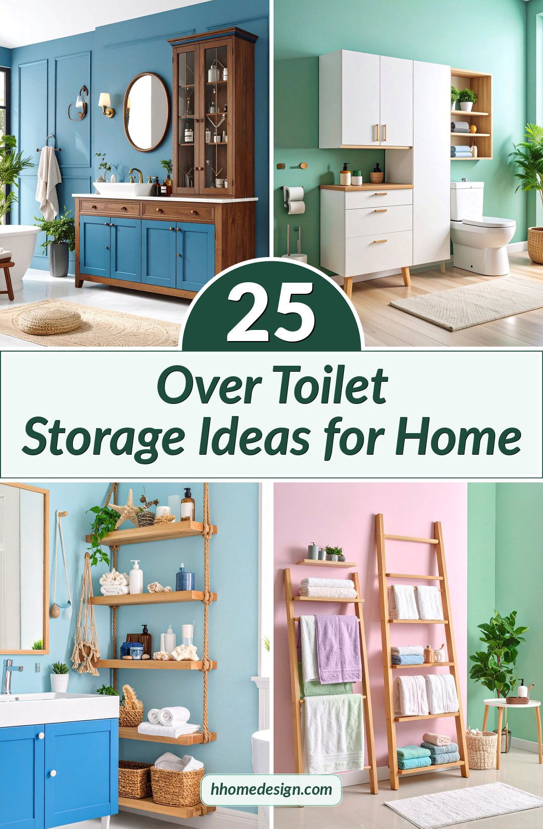 25 Over Toilet Storage Ideas for Home