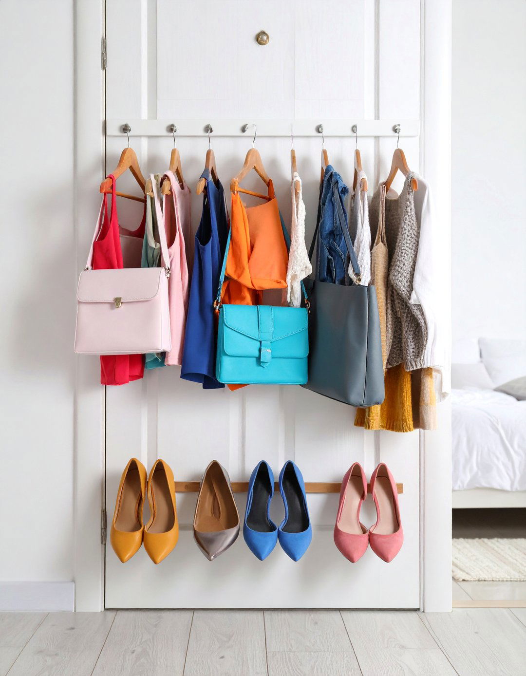 Over the Door Hanging Storage Organizers - 25 Small Apartment Storage Ideas