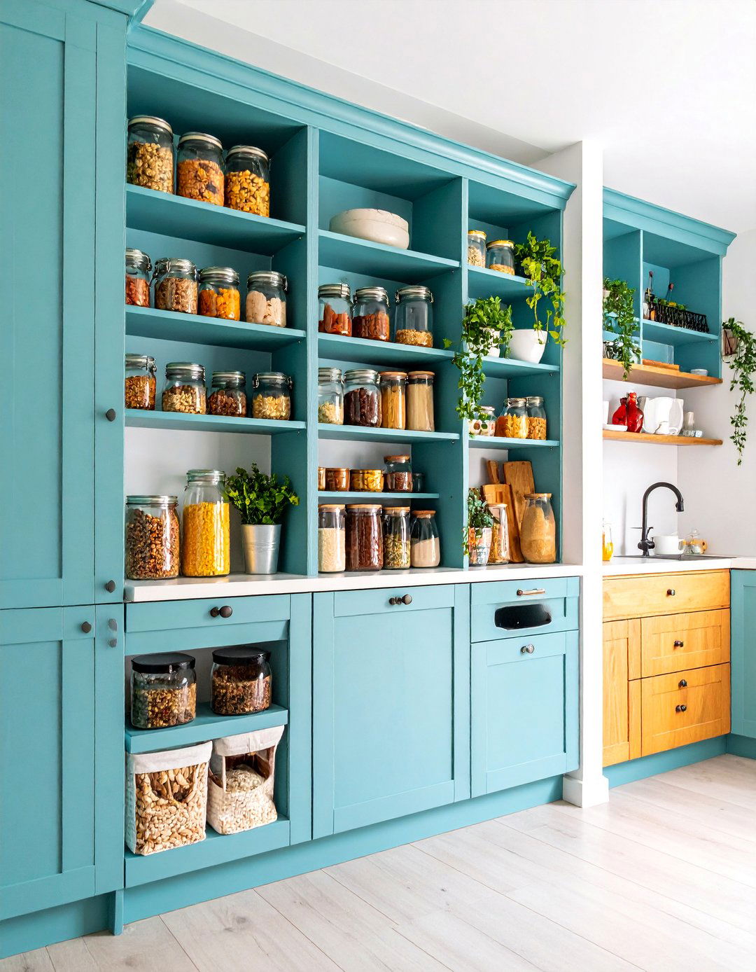 Over the Door Kitchen Organizer Setup - 25 Small Kitchen Ideas on a Budget