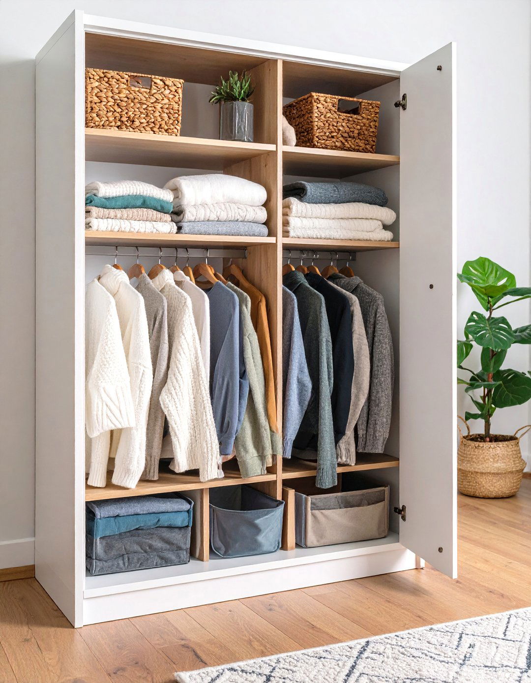 Over the Door Storage Pockets for Lightweight Knits - 25 sweater storage ideas