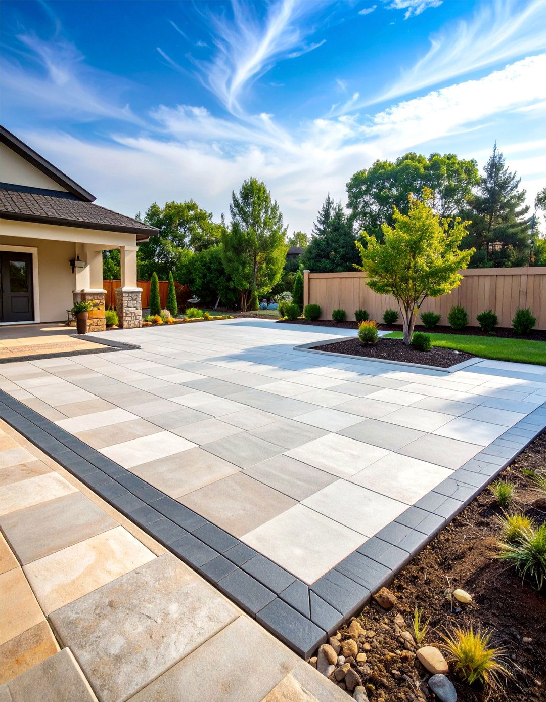 Overlaid Decorative Concrete Deck Resurfacing - 25 Concrete Deck Ideas