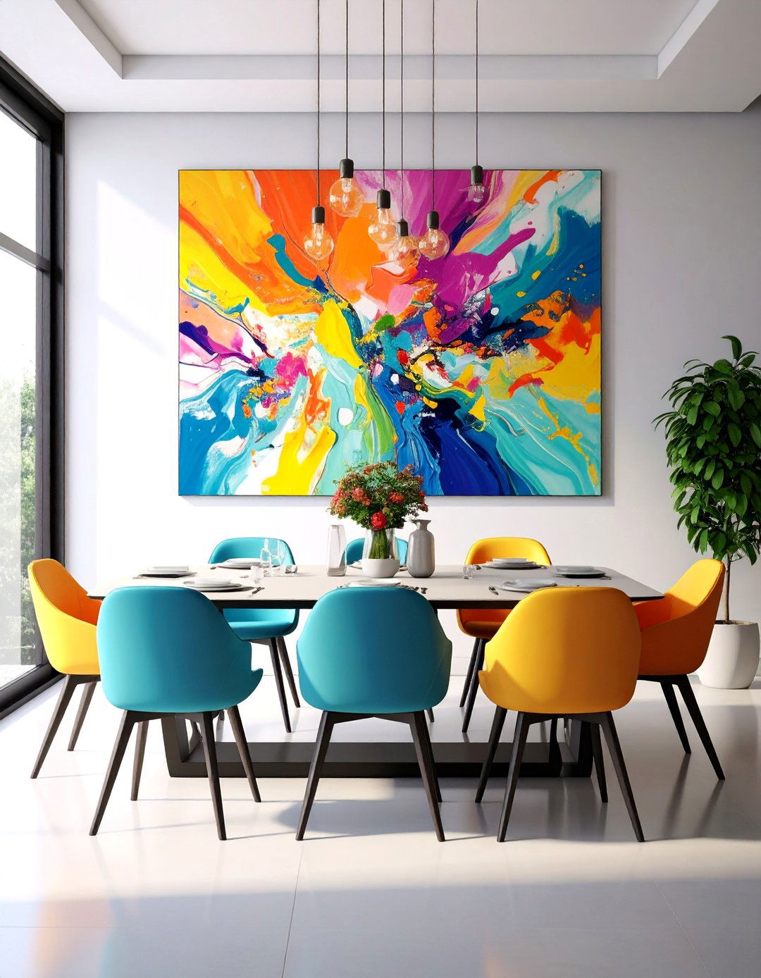 Oversized Abstract Wall Art - 25 Wall Decor Ideas