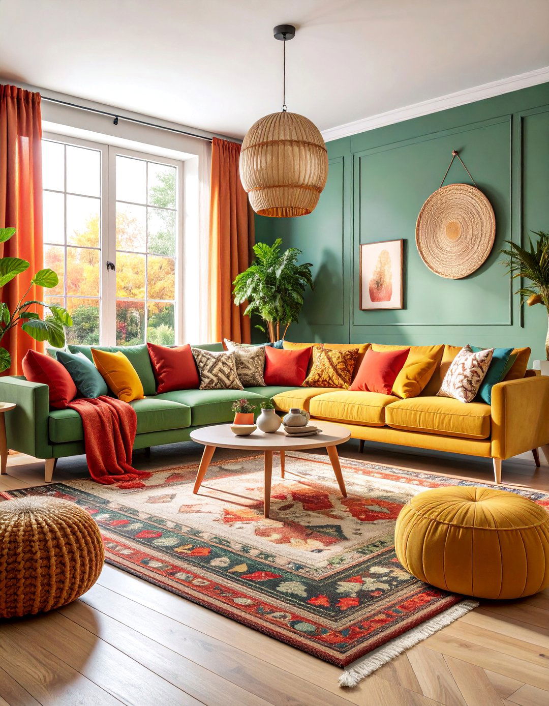 Oversized Comfort Living Room with Plush Seating Arrangements - 25 Fall Living Room Ideas