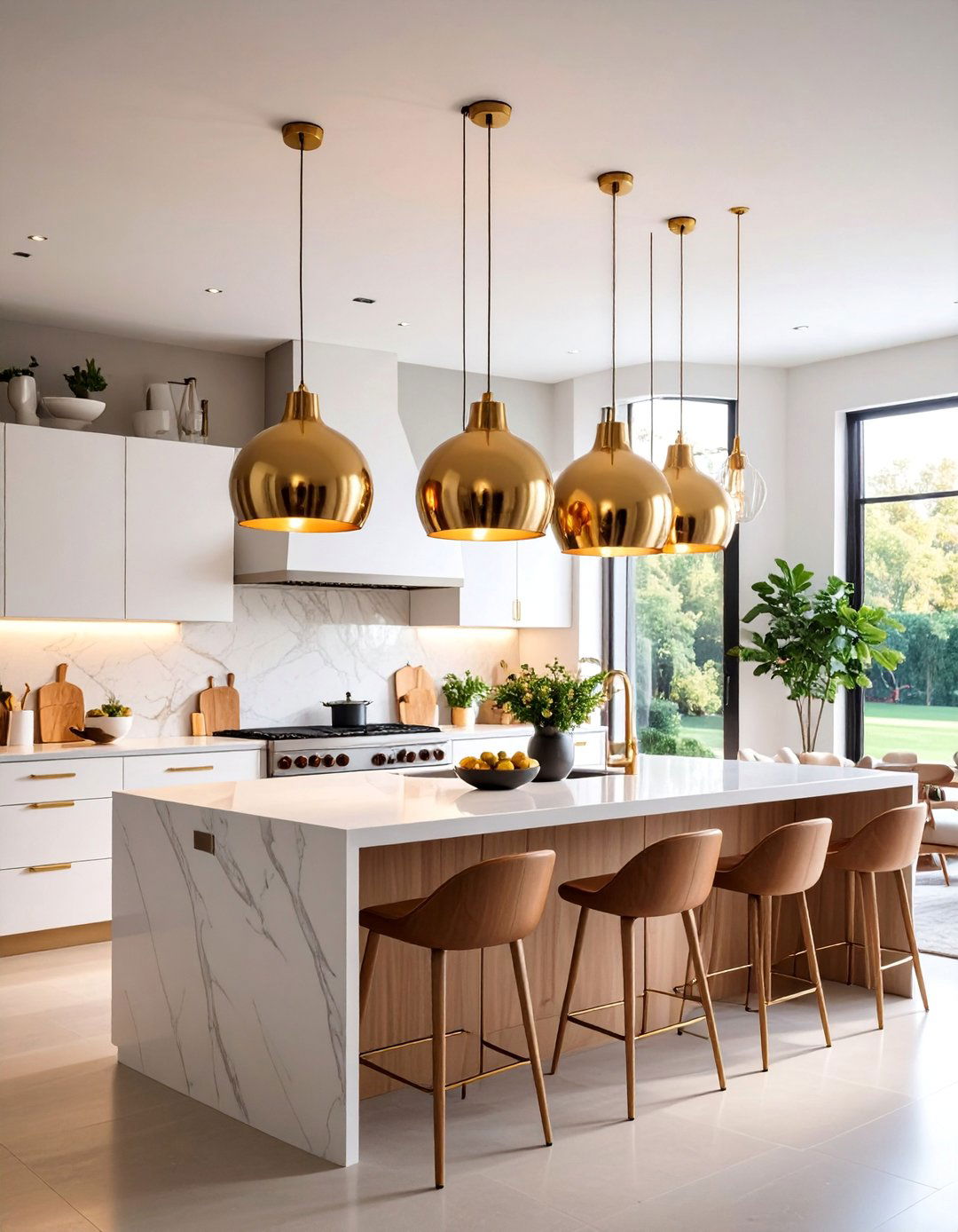 Oversized Pendant Lighting Clusters - 25 Modern Kitchen Ideas